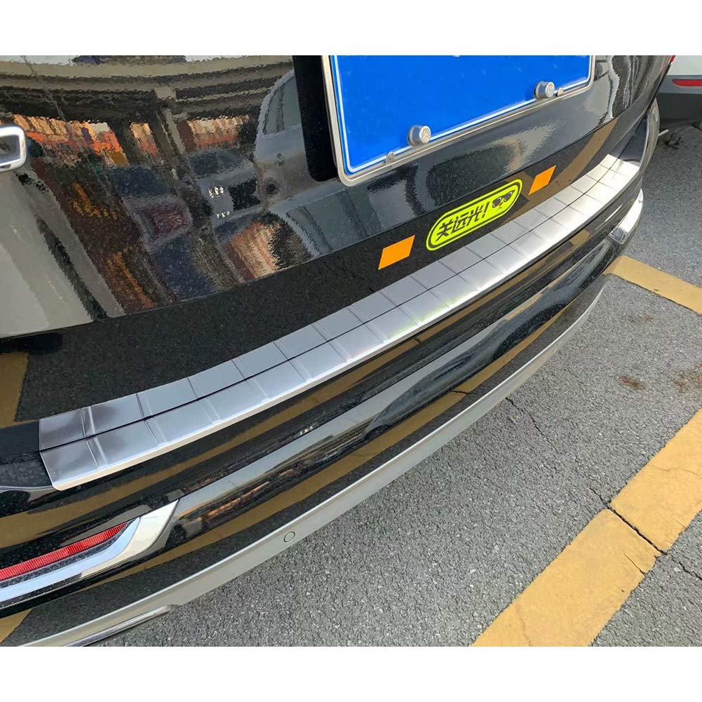 Volvo XC90 Rear Bumper Guard (2016-2025) - Stainless Steel Matte Finish Protective Cover for SUV - Perfect for Parking Protection & Off-Road Adventures