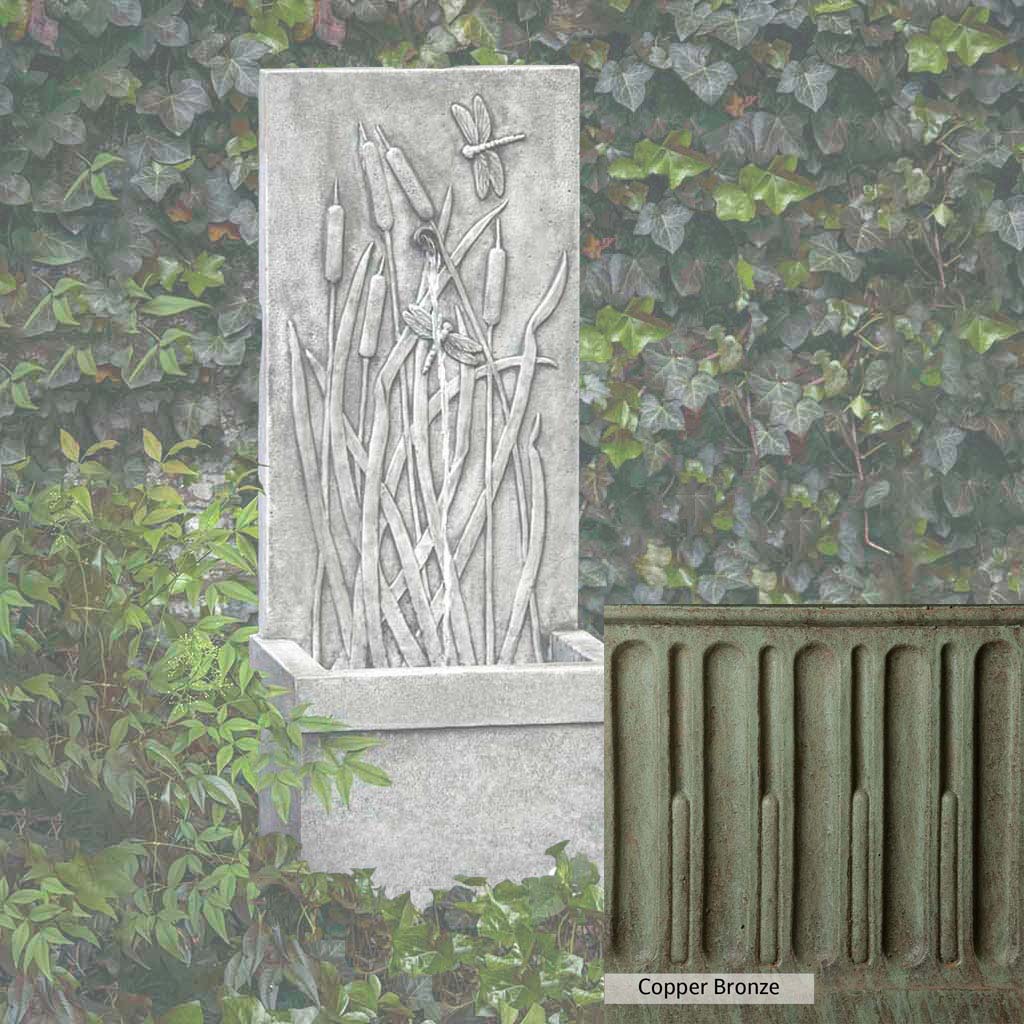 Campania International Dragonfly Wall Fountain - Outdoor Garden Water Feature for Patio, Yard, and Backyard Decor - Relaxing Zen Waterfall for Home & Garden