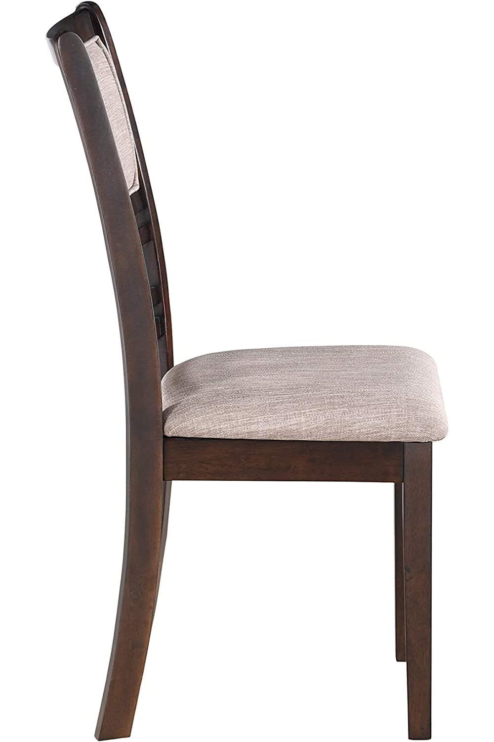 Premium Gia Dining Chairs Set of 2 - Classic Cherry Brown Wooden Chairs for Kitchen, Dining Room & Breakfast Nook - Comfortable & Stylish Home Furniture