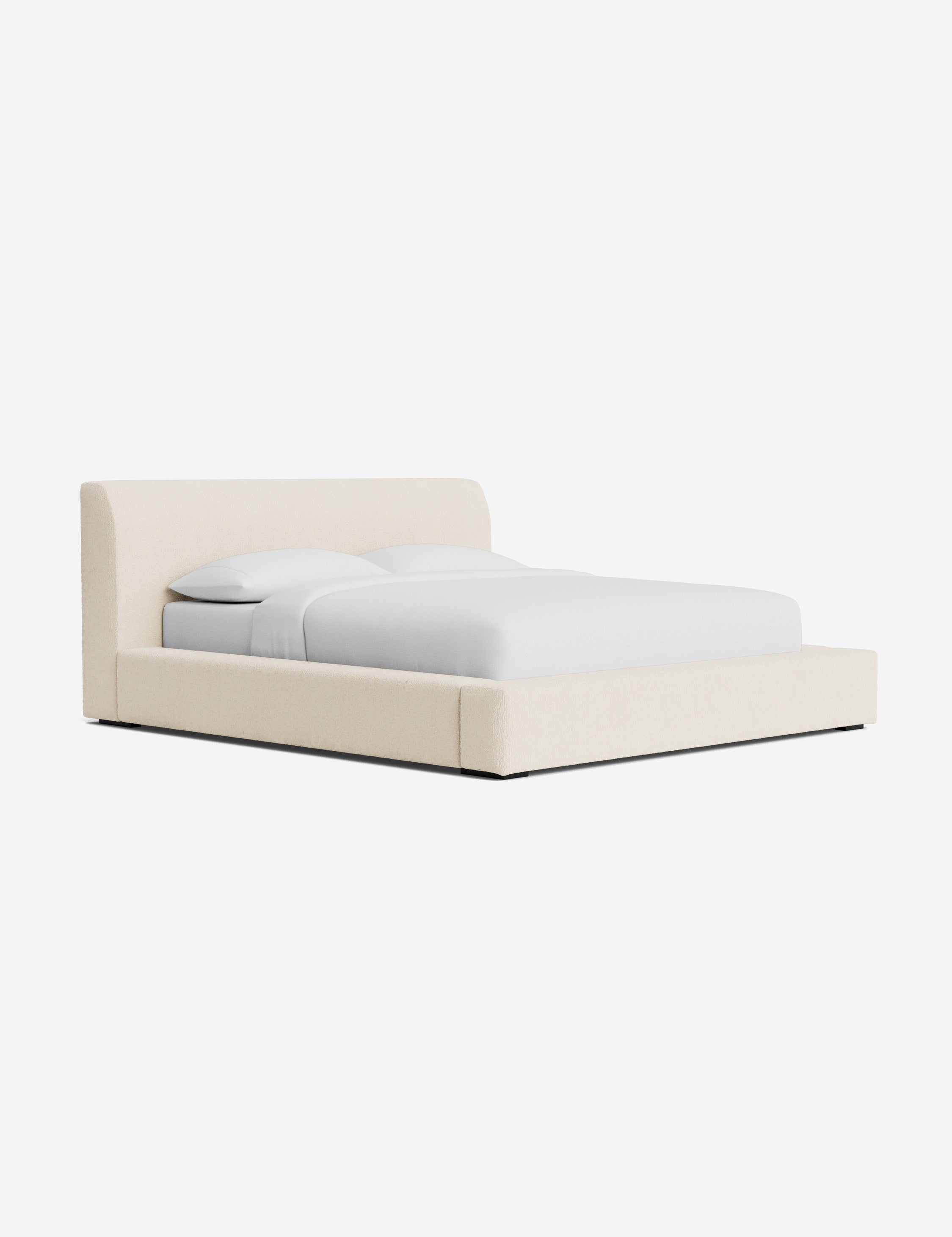 Clayton Platform Bed Frame - Queen Size, Modern Minimalist Wooden Bed with Sturdy Slat Support - Perfect for Bedroom, Guest Room, or Studio Apartment