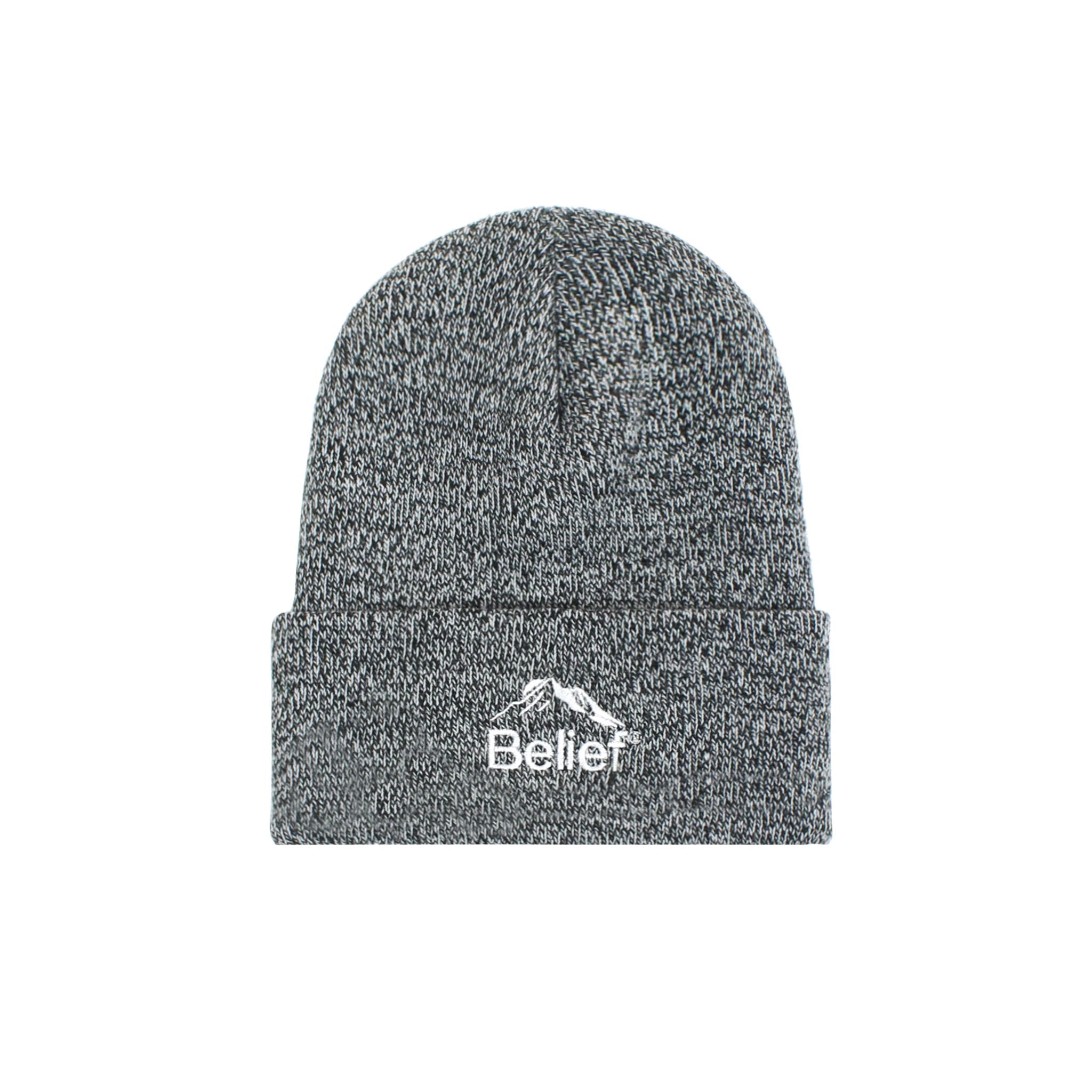 Belief NYC Summit Beanie - Zebra Print Winter Hat for Men & Women - Warm Knit Beanie for Skiing, Hiking, and Outdoor Activities