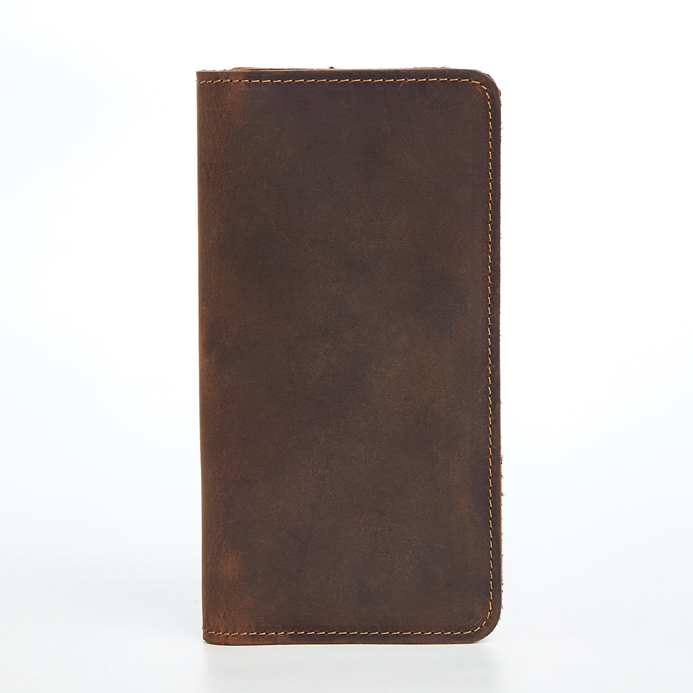 Premium Genuine Leather Wallet for Men - RFID Blocking, Slim Bifold Design - Perfect for Everyday Carry, Travel & Business (Brown)