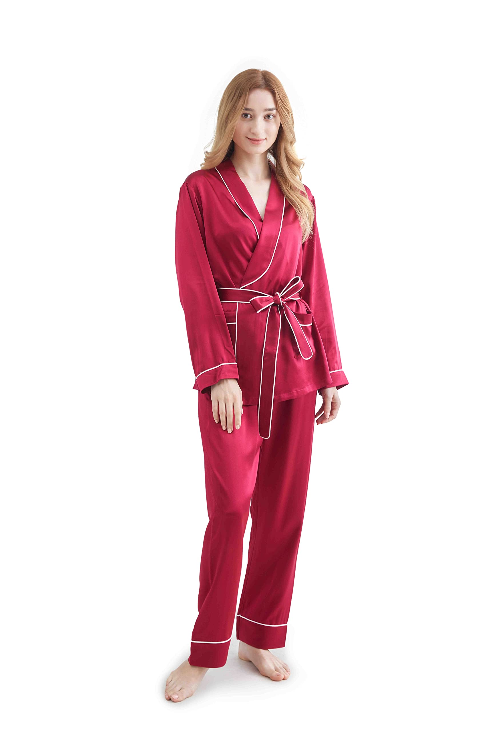 GRALACE Women's Silk Nightgown & Pajama Set - 100% Mulberry Silk Sleepwear for Comfortable Nights | Perfect for Relaxing at Home, Bridal Shower Gift & Luxury Loungewear