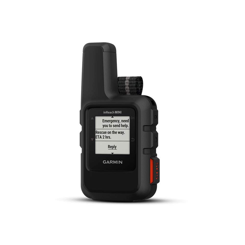 Garmin inReach Mini - Lightweight Compact Handheld Satellite GPS Communicator with Two-Way Messaging, Black (Renewed) - Perfect for Hiking, Camping, Backpacking & Emergency Outdoor Adventures