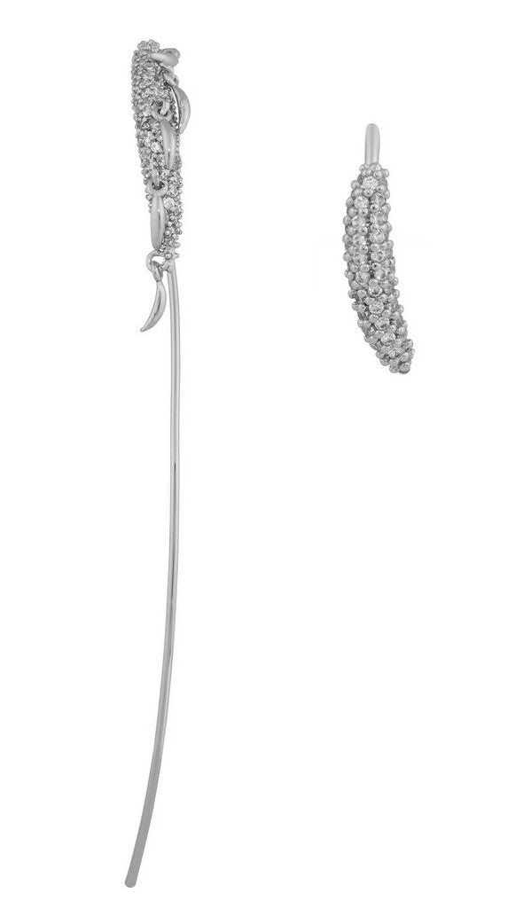 Stylish Silver Prickle Earrings for Women - Trendy Spiky Hoop Earrings for Everyday Wear & Night Out