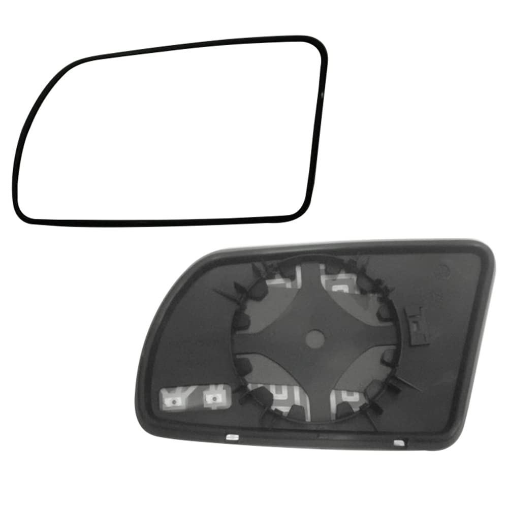 Nissan Altima 2008-2013 Side Mirror Glass Replacement - Chrome Flat Door Mirror Glass with Plate (RM51004-12P) | Compatible with Non-Heated Models | Perfect for Automotive Exterior Mirror Repair & Replacement