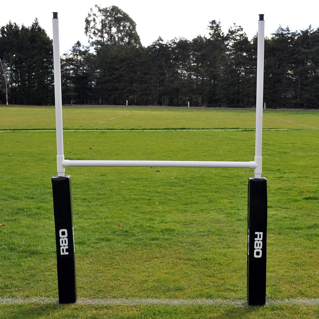 R80 Junior Portable Rugby Goal Posts - Lightweight & Adjustable for Kids & Youth Training - Perfect for Backyard, School, and Club Practice