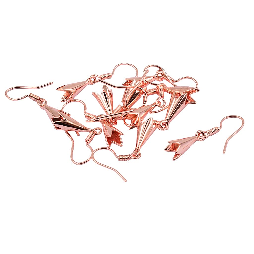 10PCS Brass Earring Hooks with Coil Ear Wires - DIY Jewelry Findings for Beading, Charms & Crafting - Perfect for Handmade Earrings, Necklaces & Bracelets