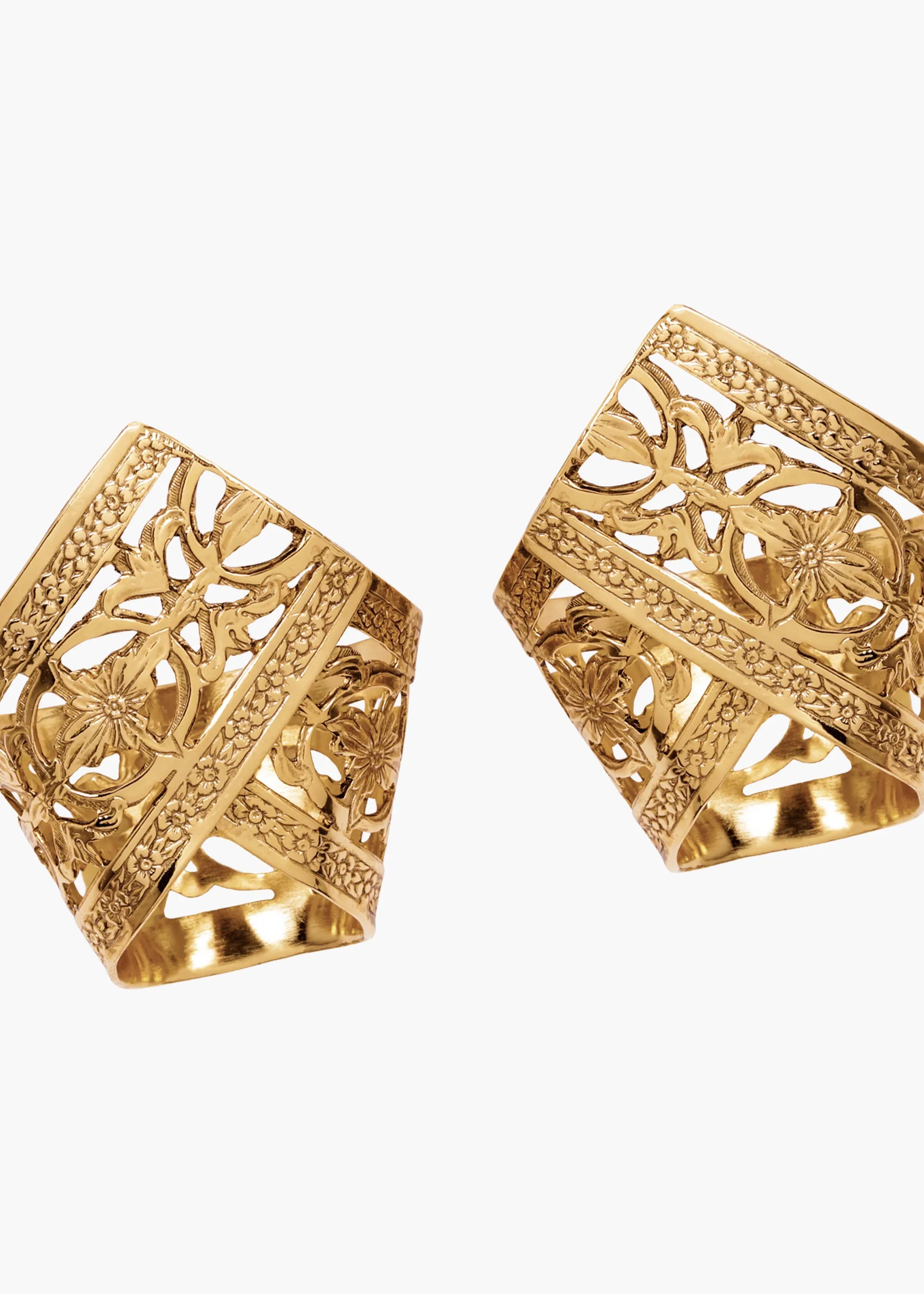 Jennifer Behr x Léanne Ansar Jeannine Gold Earrings - Elegant Dangle Earrings for Women, Perfect for Weddings, Parties & Special Occasions