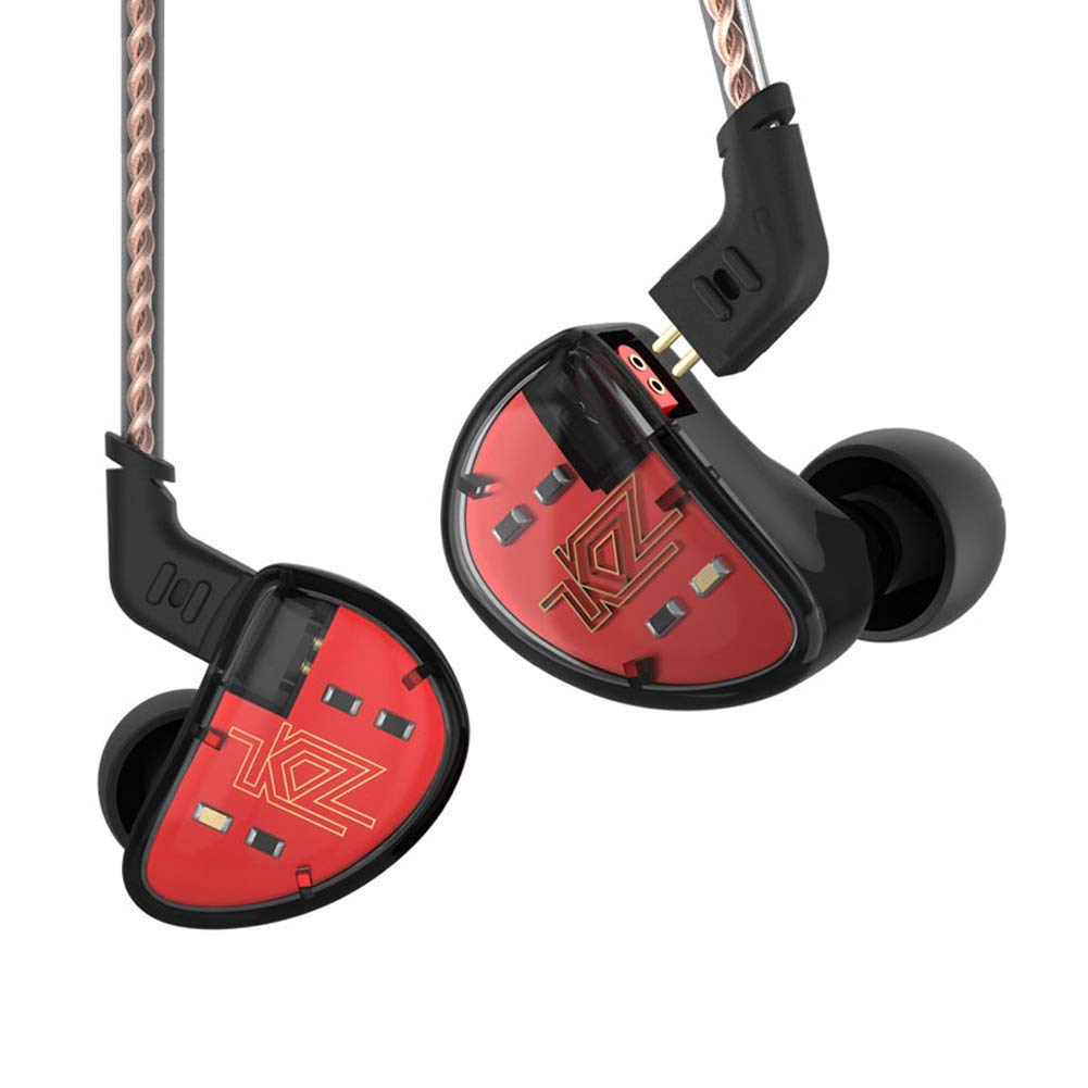 KZ AS10 IEM 5 Balanced Armature Driver Earphones - HiFi Stereo In-Ear Monitor Headphones for Musicians with Detachable 2-Pin Cable (No Mic, Black) | Perfect for Studio Recording, Live Performances & Audiophile Listening