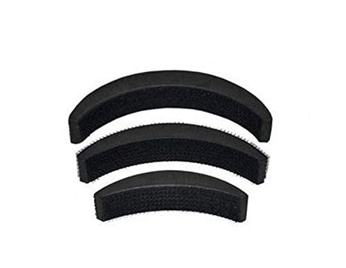 SMART VILLA TRADERS Banana Bumpits Hair Volumizer - Black Hair Styling Accessory for Women & Girls - Free Size Hair Puff Maker for Updos, Ponytails & Special Occasions