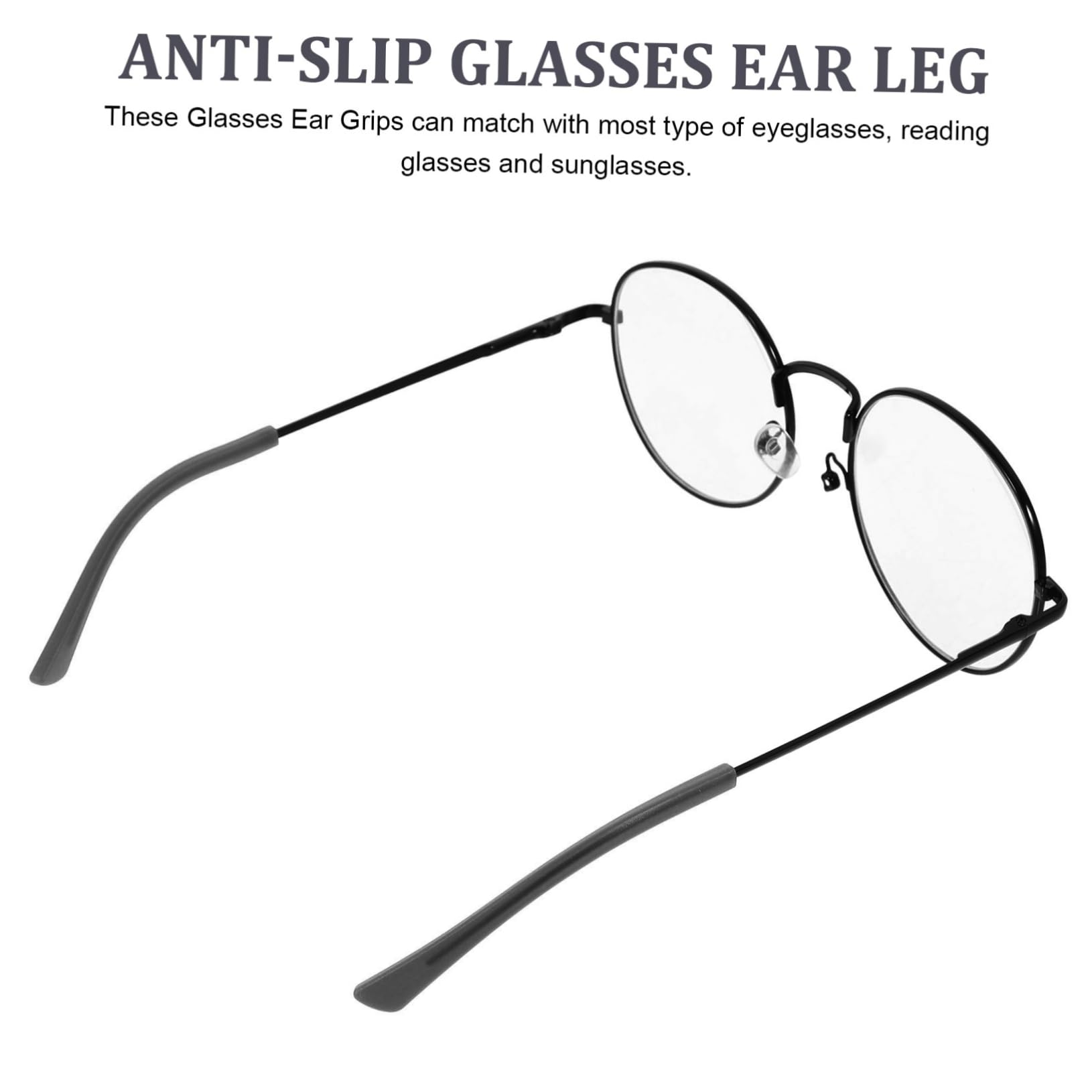 Jojofuny 12 Pairs Glasses Temple Tips - Soft Silicone Ear Cushions for Eyeglass Protection & Comfort - Reduce Pressure & Prevent Slipping - Perfect for Reading, Working & Long Wear