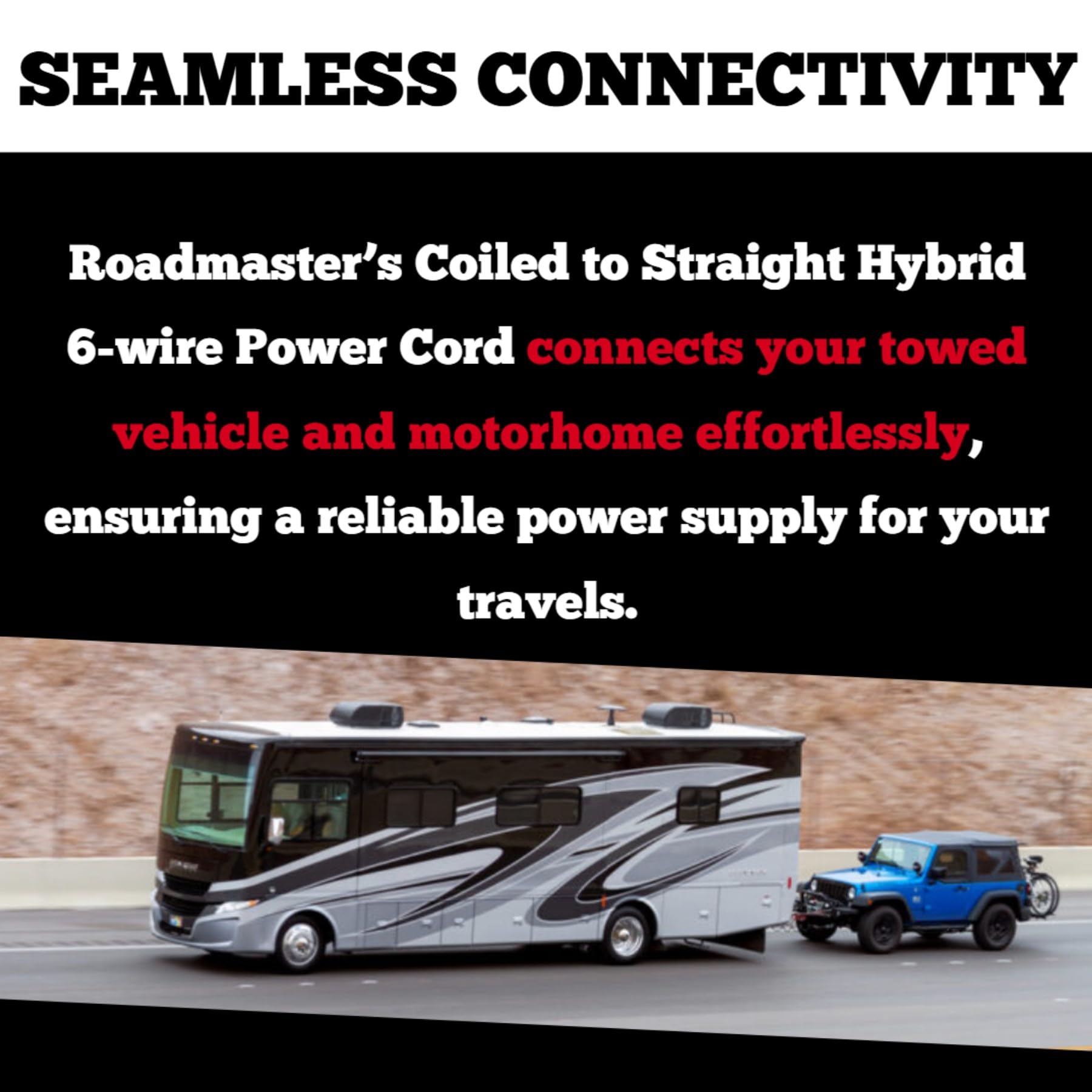 Roadmaster 1676-7 Single Coiled to Straight Hybrid 7-Wire to 6-Wire Power Cord Adapter | Universal Fit for Heavy-Duty Equipment | Waterproof, Oil & Chemical Resistant | Easy Installation with Instructions | Ideal for Industrial, Marine & Automotive Use