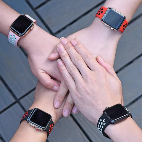 Premium Silicone Active Sport Bands - Durable & Comfortable Fitness Tracker Bands for Running, Gym & Outdoor Workouts - Perfect for Apple Watch, Fitbit & Garmin Trackers