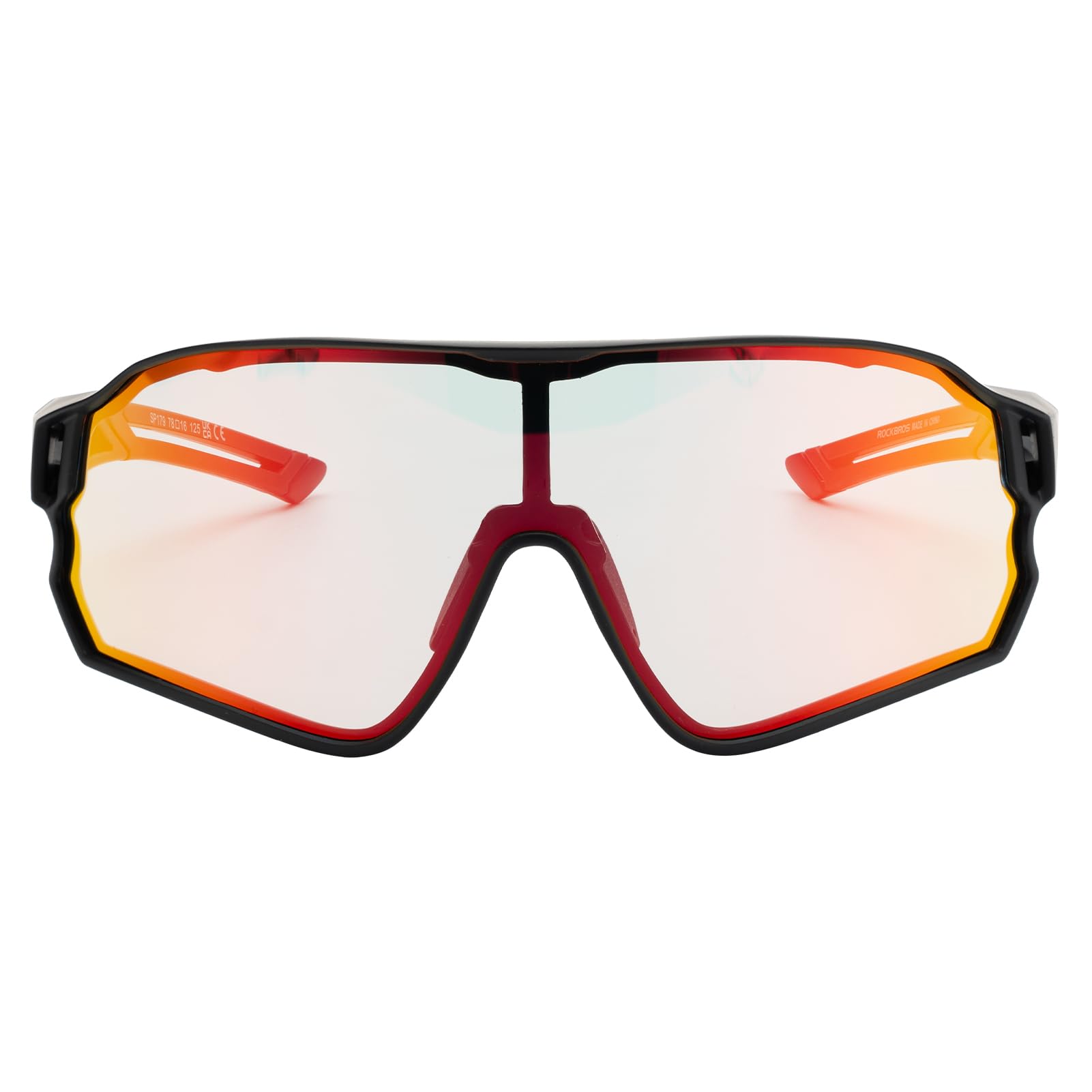 ROCKBROS Photochromic Cycling Sunglasses for Men - UV Protection, Lightweight Sports Bike Glasses for Outdoor Running, Hiking & Cycling Adventures