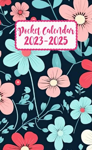 2023-2025 Floral Pocket Planner - 2.5 Year Monthly Calendar from July 2023 to December 2025 | Compact Purse Organizer with Holidays, Birthdays & Important Dates | Perfect for Scheduling Appointments, Tracking Special Events & Daily Planning