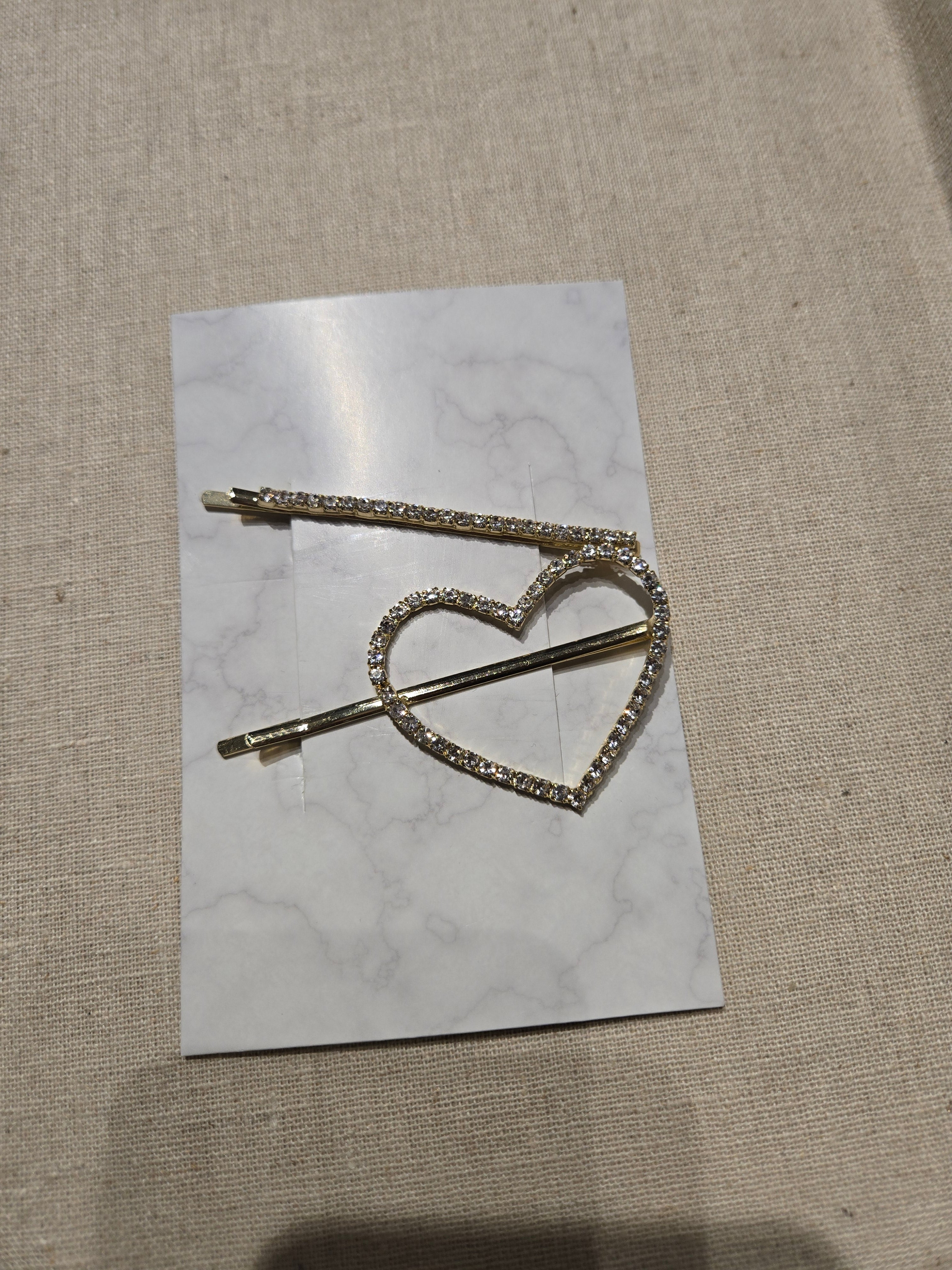 Heart Barrettes for Women - Cute Hair Clips for Girls & Teens - Perfect for Valentine's Day, Weddings & Everyday Style
