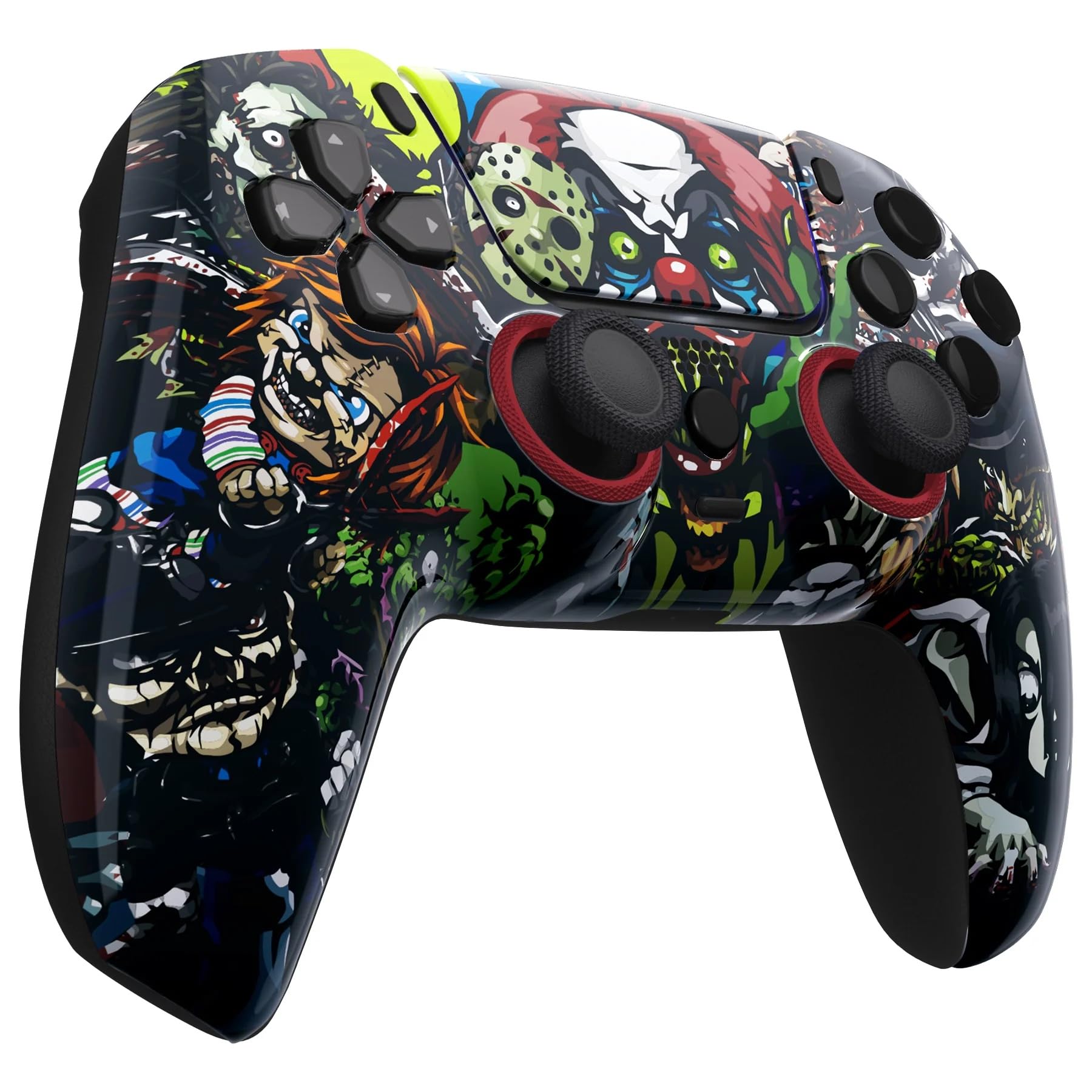 Custom Wireless PS5 Controller - Multiple Unique Designs for Enhanced Gaming Experience | Compatible with PlayStation 5 | Perfect for Horror Game Nights & Competitive Gaming