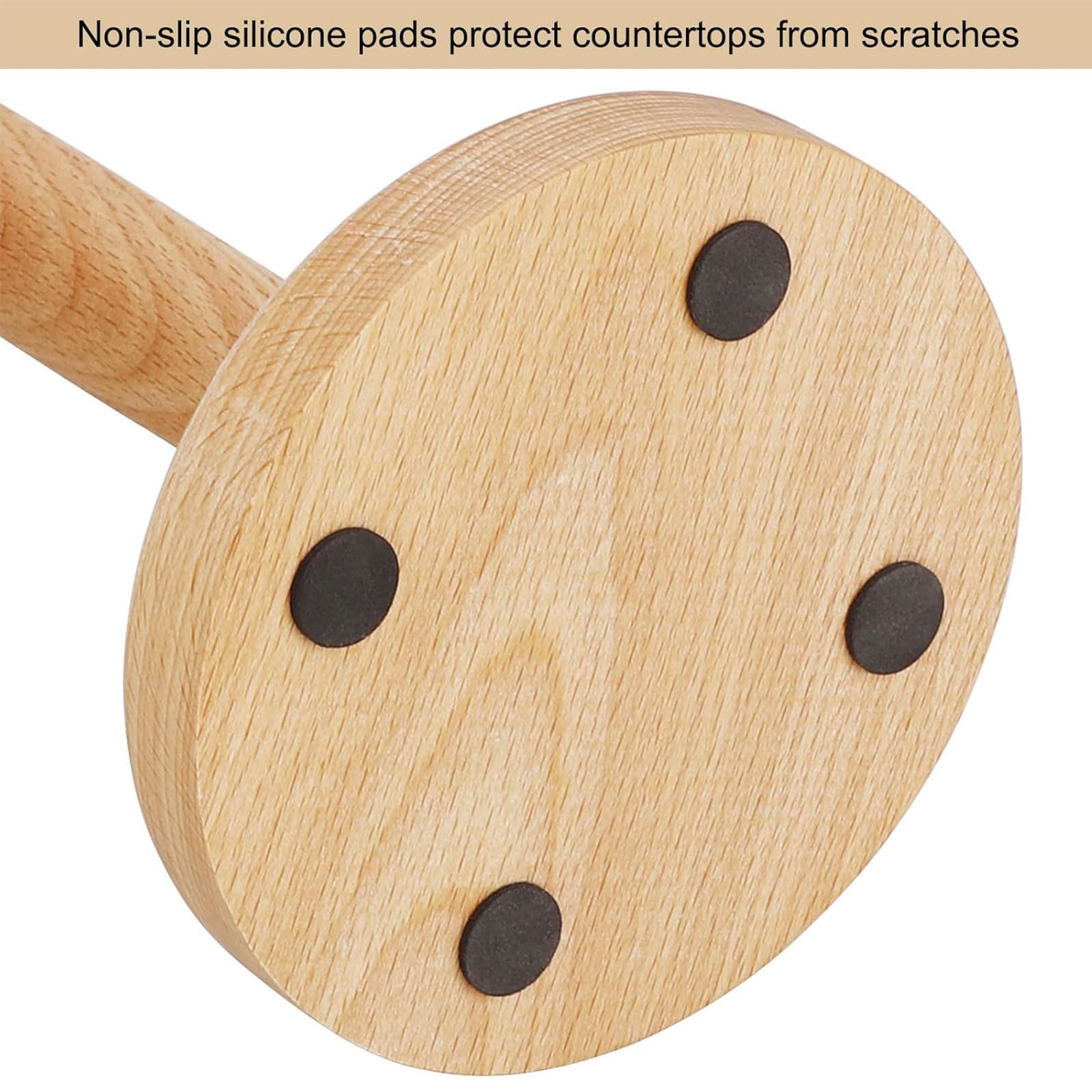 Eco-Friendly Bamboo Paper Towel Holder - Countertop Stand for Kitchen, Bathroom & Office - Fits Standard Paper Rolls - Wooden Organizer with Round Base for Cabinet or Countertop - Perfect for Home, Restaurant & RV Use