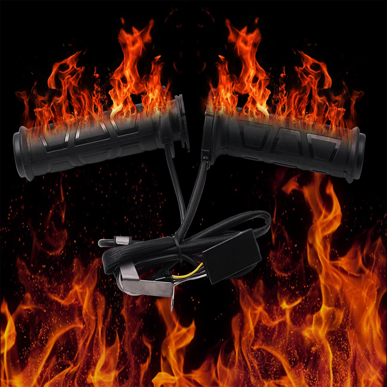 12V Motorcycle Heated Grips - 22mm 7/8
