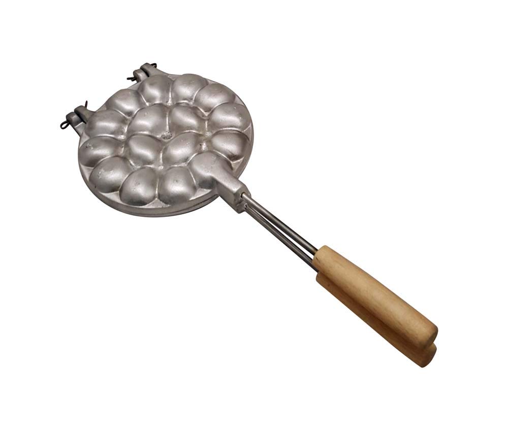 Russian Walnut Cookie Mold (Oreshek Maker) - 16 Nut Cavity Soviet-Style Pastry Press with Bonus Russian Recipe Book - Perfect for Traditional Baking, Holiday Treats & Cultural Dessert Making