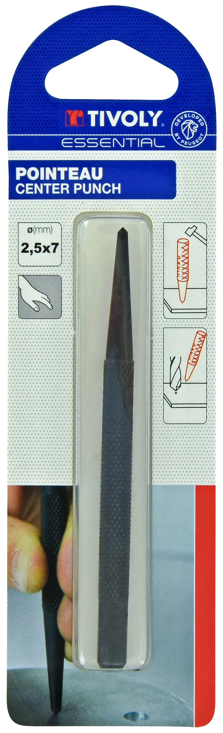 7mm Knurled Needle Hand Tool - Precision Crafting & DIY Repair Kit for Jewelry, Leather, and Model Making
