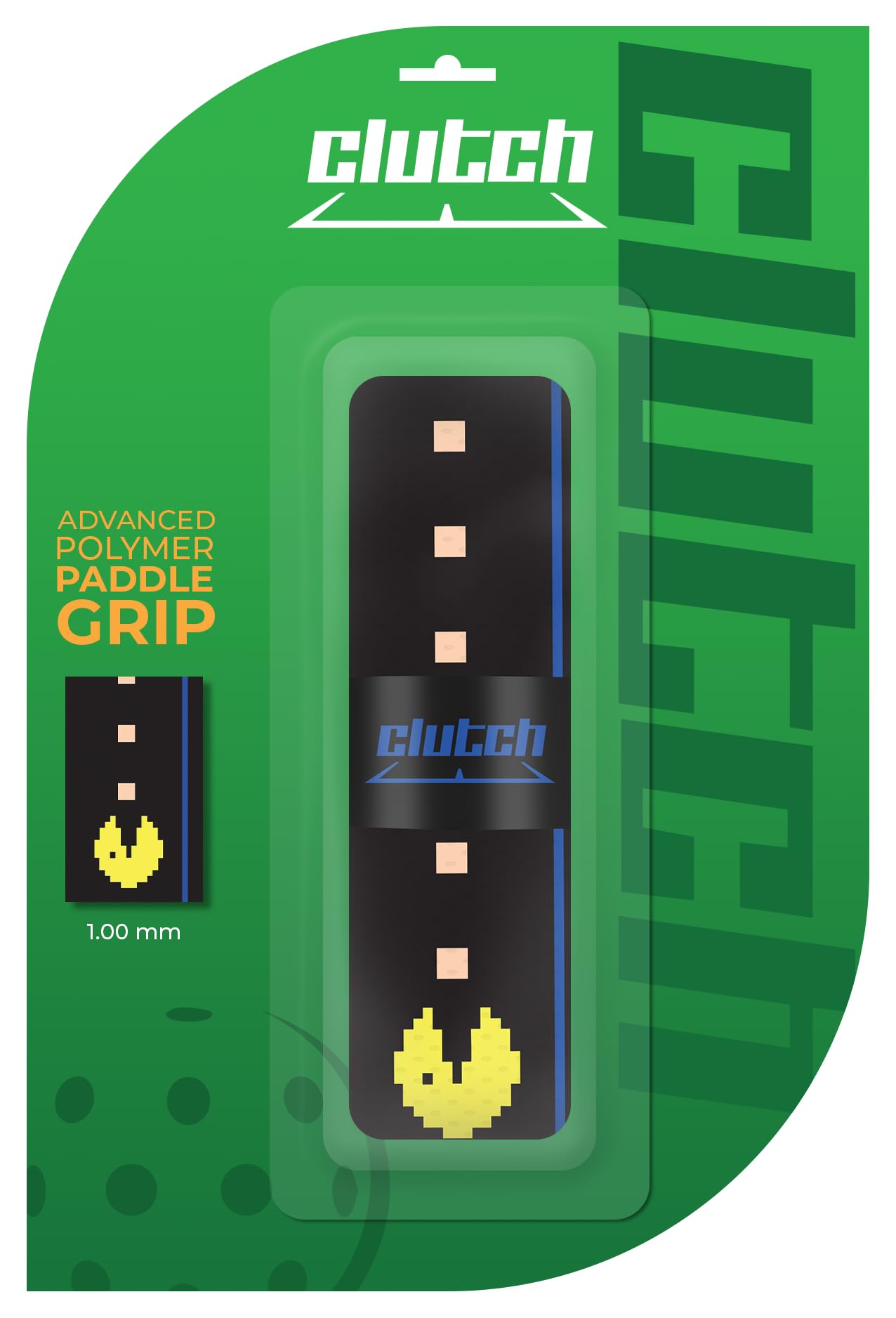 Clutch Sports Apparel 1.0 mm Anti-Slip Pickleball Paddle Grip Tape | High-Durability Cushion Grip for Pickleball & Tennis Rackets | Adjustable Wrap for Enhanced Control & Comfort | Perfect for Indoor & Outdoor Play