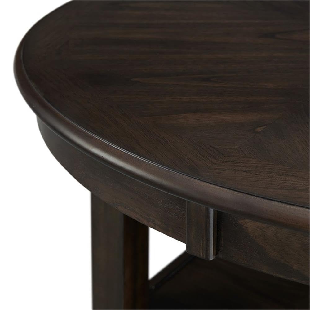 BOWERY HILL Modern Walnut Counter Height Dining Table - Perfect for Small Spaces, Breakfast Nooks & Contemporary Kitchens