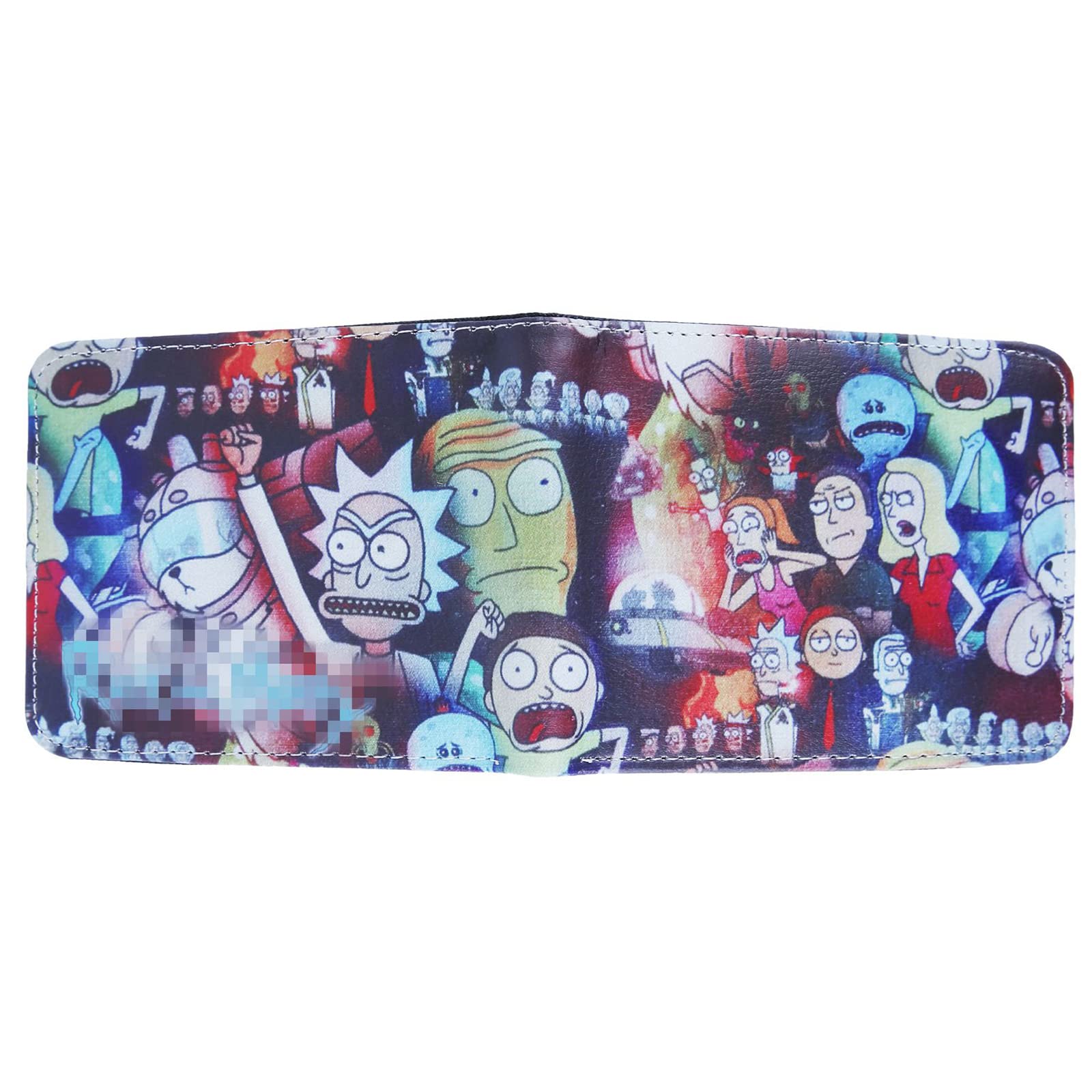 Unisex PU Leather Bi-Fold Wallet with Coin Pocket - Cartoon Anime Game Design for Boys, Girls & Kids - Perfect for School, Travel & Everyday Use