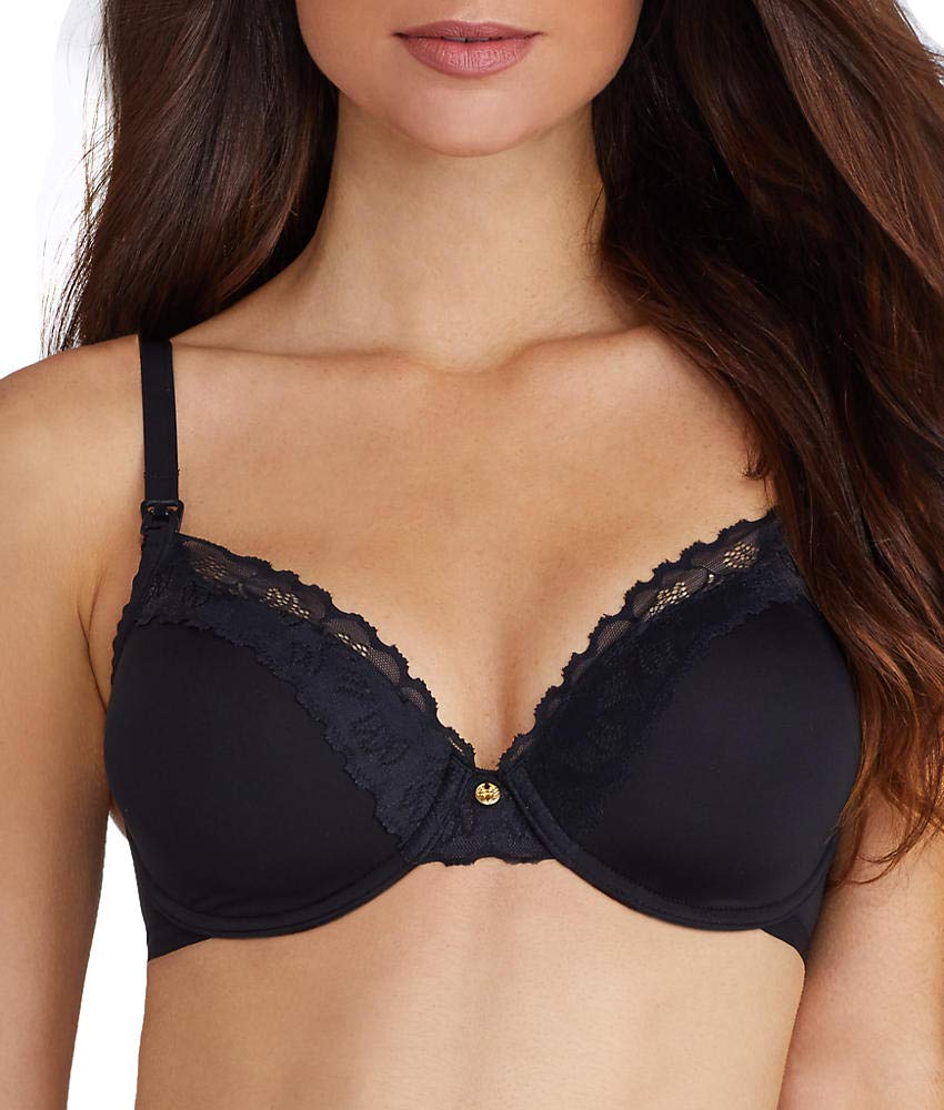 Natori Women's Hidden Glamour Full Fit Contour Underwire Maternity Bra - Comfortable Nursing Bra for Pregnancy & Breastfeeding - Perfect for Work, Sleep and Everyday Wear