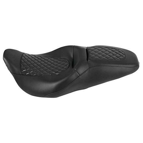 Harley Davidson Road King Street Glide Electra Glide Road Glide 2-Up Bucket Seat for Driver & Passenger - Universal Fit 2009-2023 Models - Comfortable Long Ride Motorcycle Seat for Cruiser Touring Bikes