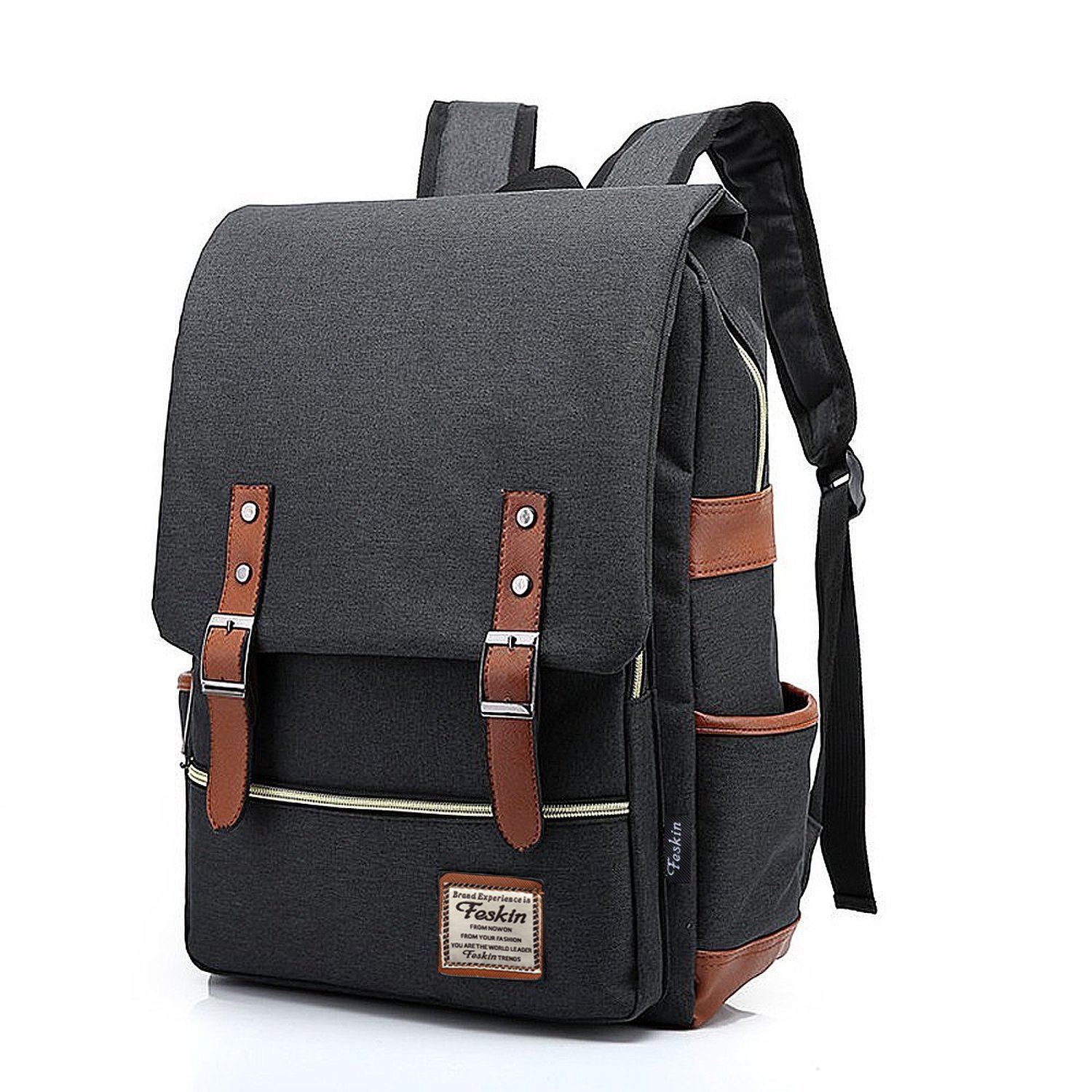 Unisex Professional Slim Business Laptop Backpack - Waterproof & Dustproof Travel Rucksack with Tear-Resistant Design for MacBook & Tablet (Dark Grey) | Perfect for Office Commute, College Campus & Business Trips