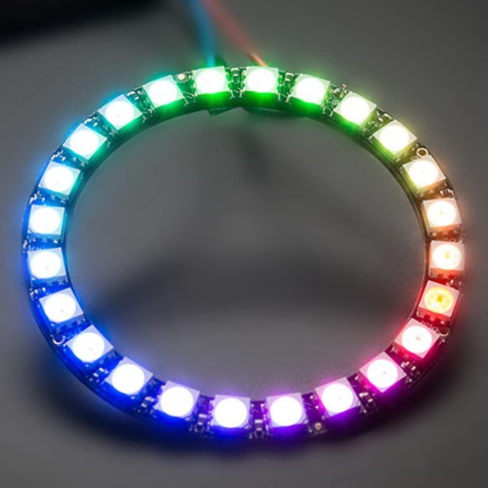 DollaTek RGB LED Ring Light with 24-Bit WS2812 5050 RGB & Built-in Controller - Perfect for Photography, Videography, and Live Streaming
