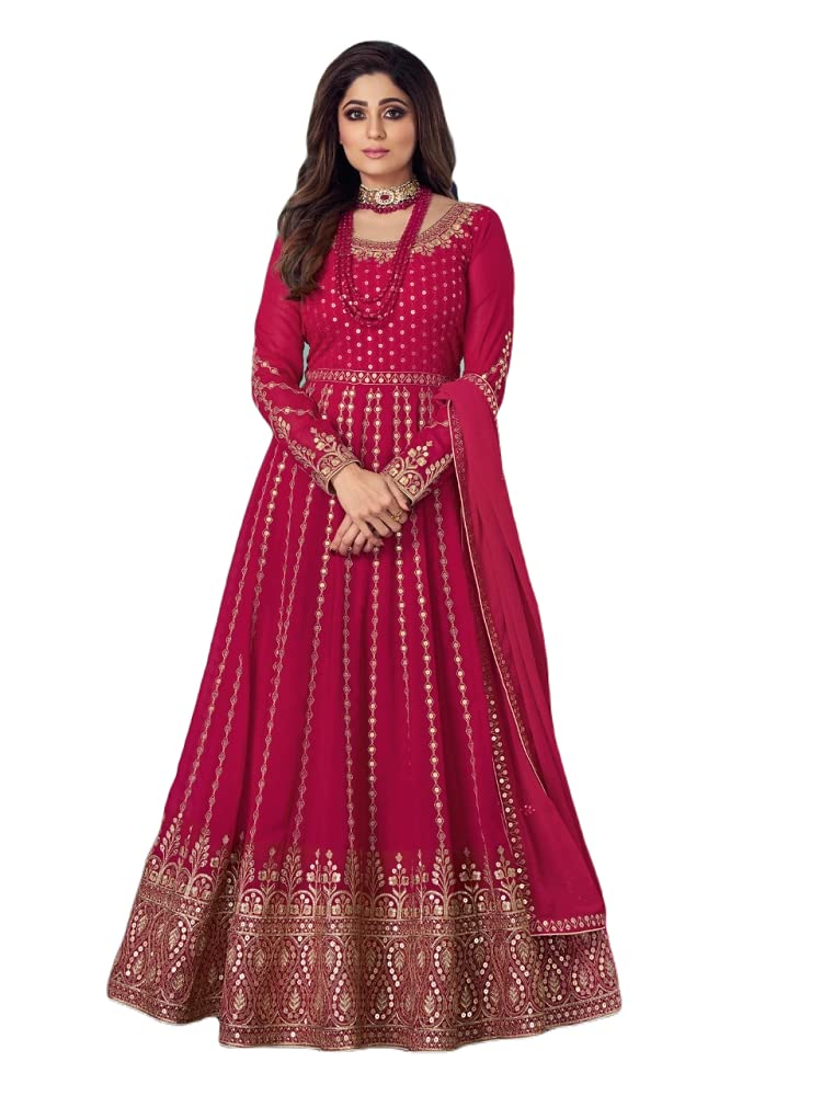 Henith Collection Indian Pakistani Party Wear Anarkali Gown Suit for Women - Elegant Wedding & Festive Occasion Outfit