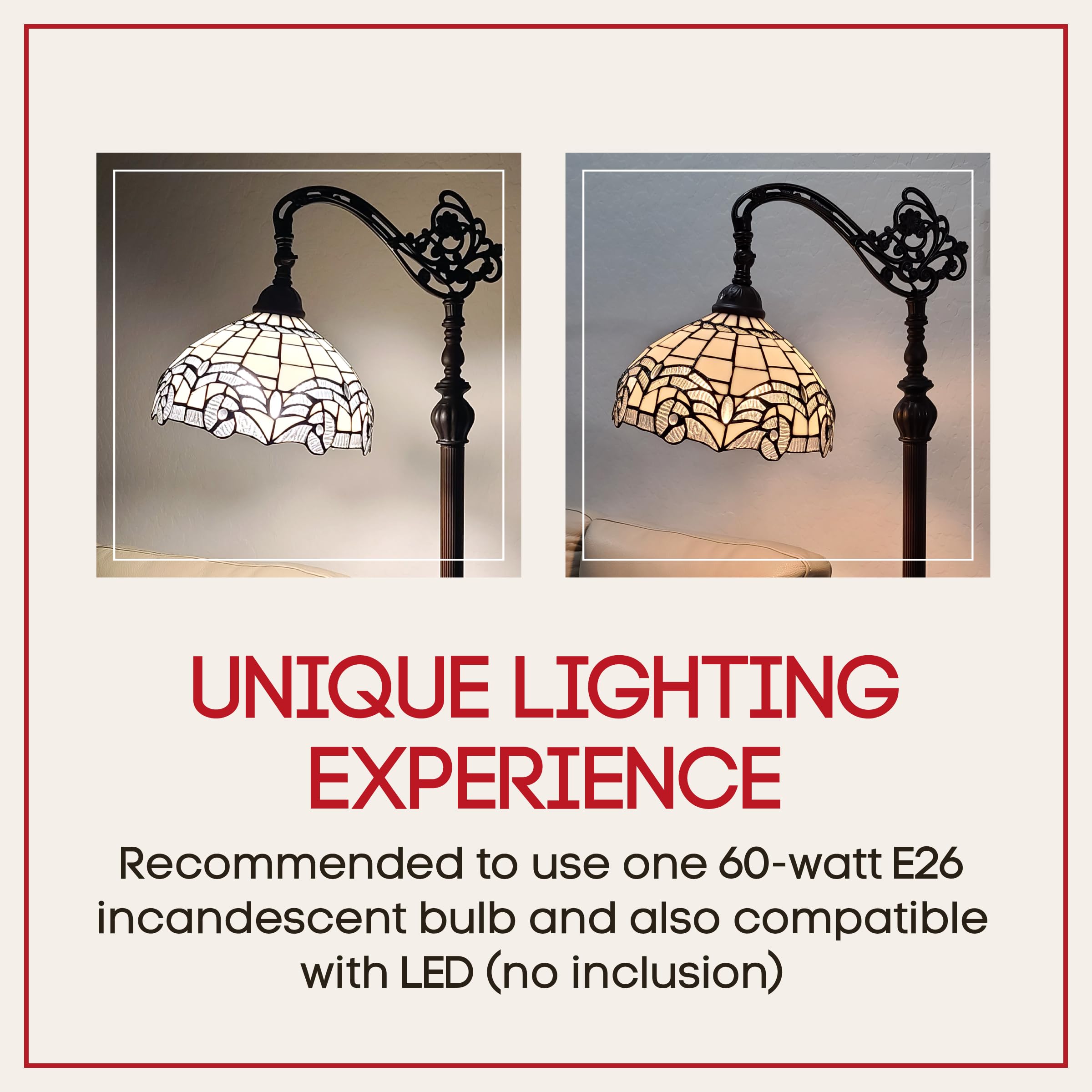 Amora Tiffany Floor Lamp - 62