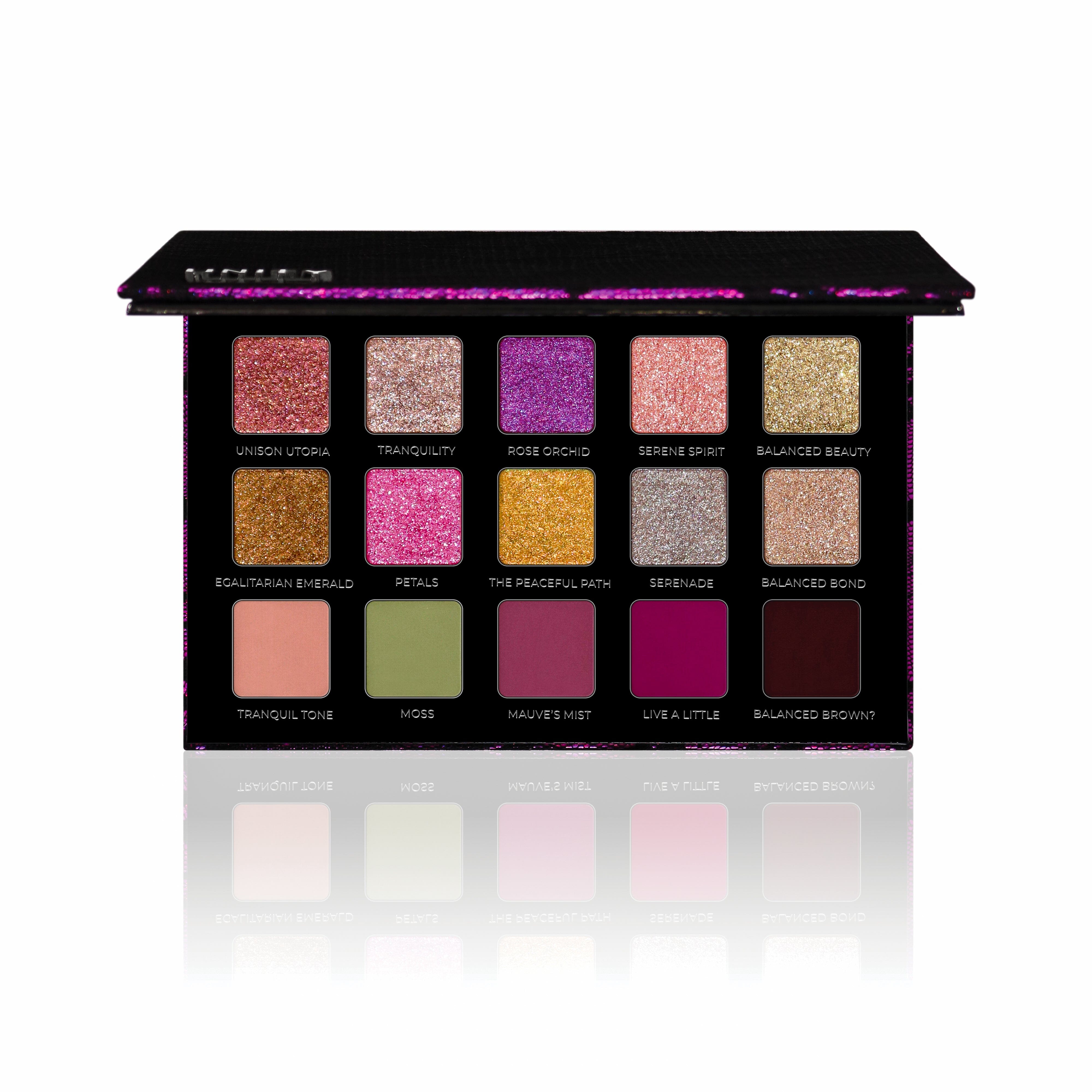 Unity Eyeshadow Palette - 12 Vibrant Matte & Shimmer Shades | Vegan & Cruelty-Free Makeup for Everyday & Party Looks | Perfect for Professional Makeup Artists & Beginners