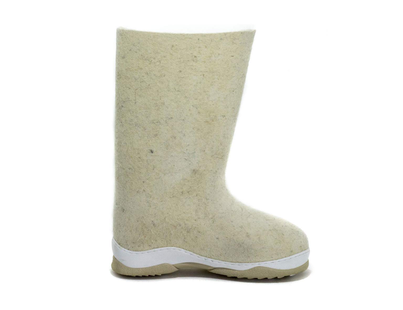 Russian Valenki Winter Felt Boots with Non-Slip Rubber Sole - Warm & Waterproof Traditional Snow Boots for Women & Men - Perfect for Arctic Weather, Snowshoeing, and Winter Hiking