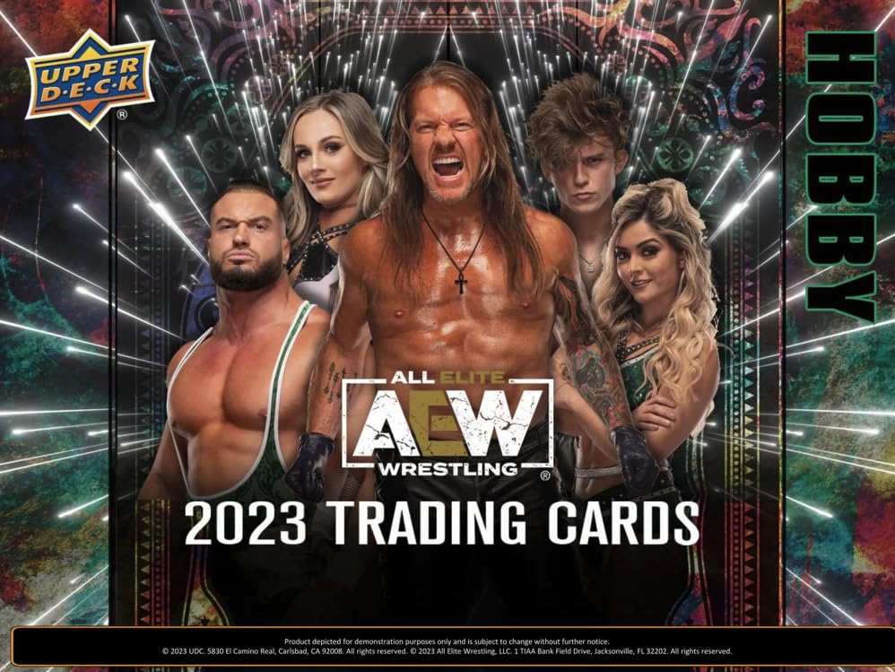 2023 AEW All Elite Wrestling Hobby Box - 24 Packs (8 Cards Each) | Collectible Trading Cards for Wrestling Fans & Card Collectors | Perfect for Gifts, Tournaments & Memorabilia Display
