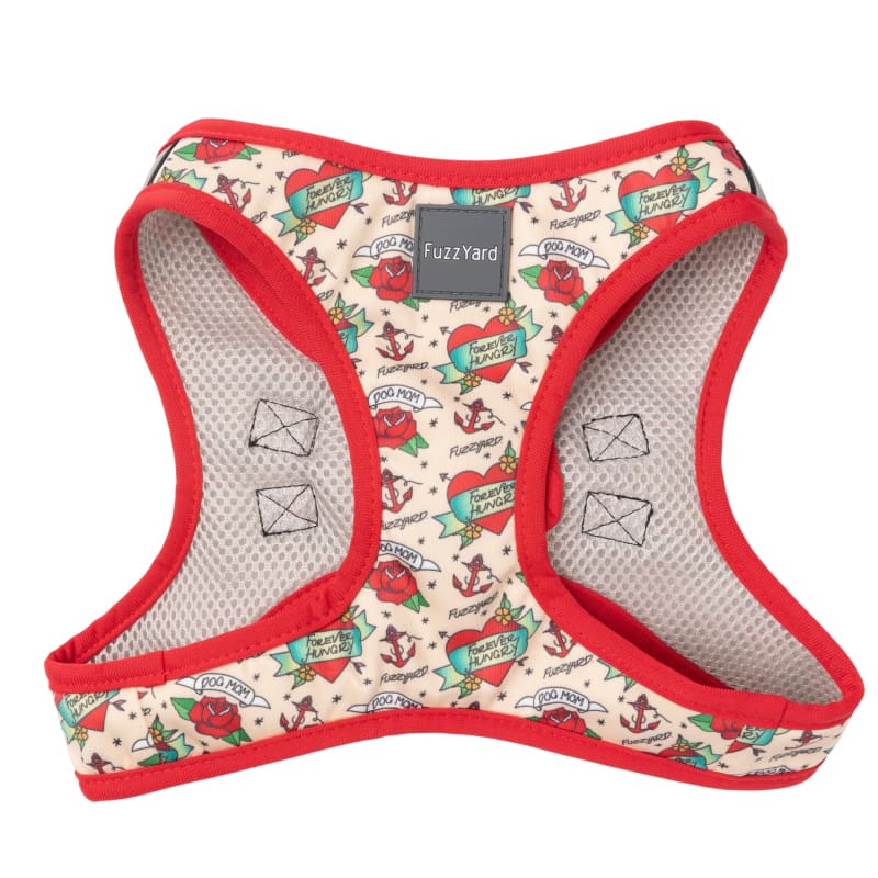 Fuzzyard Ink'd Up Step-in Dog Harness - Adjustable & Soft Pet Vest for Small to Large Dogs (6 Sizes) - Perfect for Walking, Training & Outdoor Adventures
