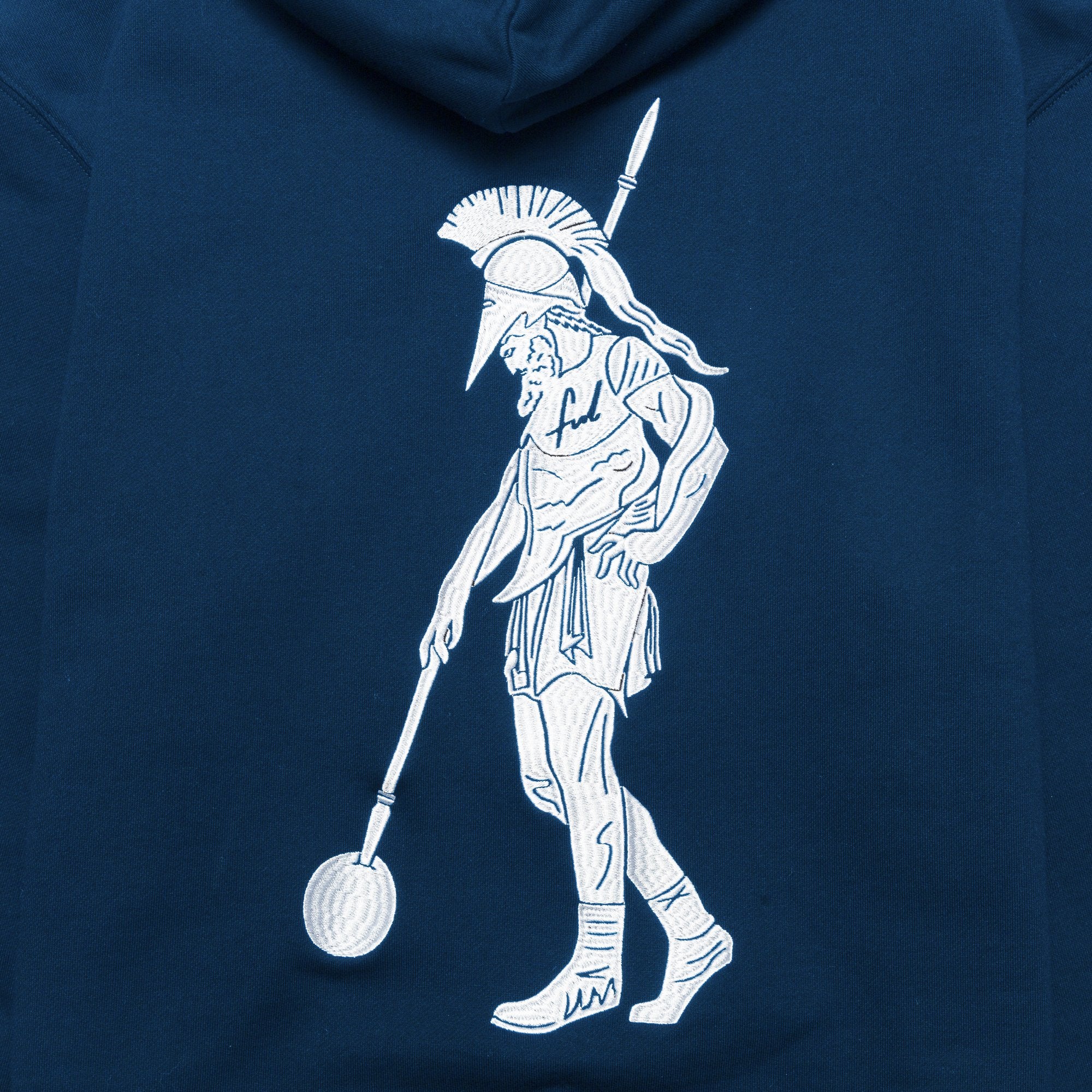 Chrystie NYC x Soho Warriors SWFC FNL Warrior Hoodie - Navy Blue Pullover Sweatshirt for Men & Women | Streetwear Fashion, Casual Wear, Gym & Lounge Outfit