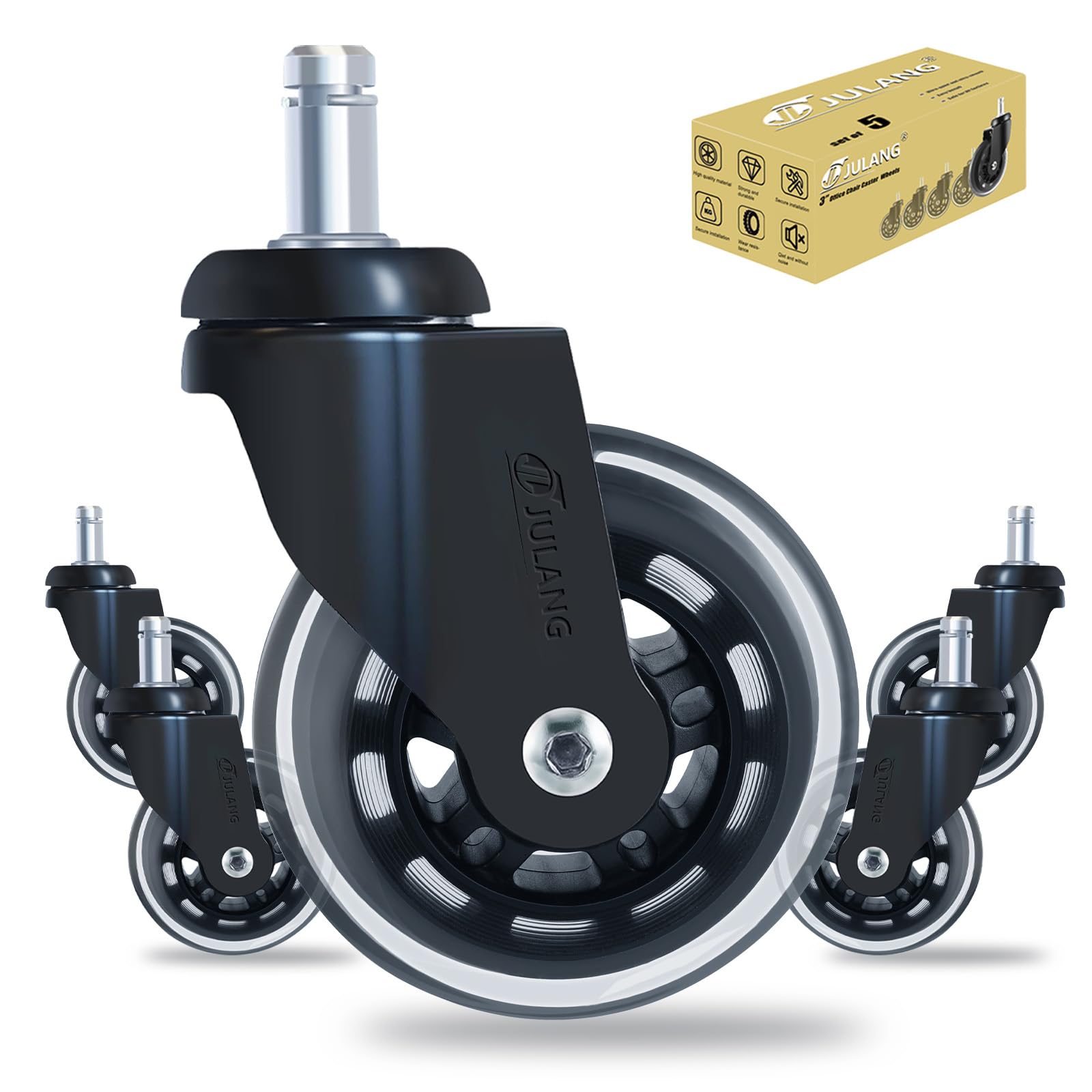 Office Chair Wheels Replacement - 7/8