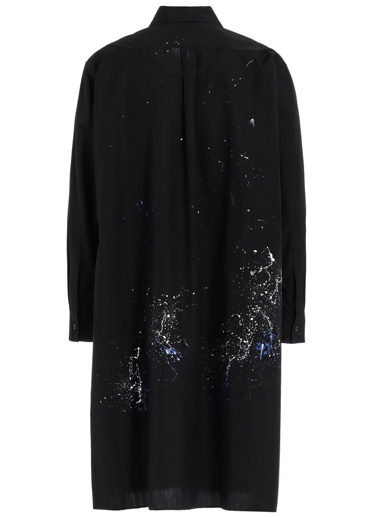 Stylish Cotton Broad Splash Painted Long Shirt for Women - Trendy Boho Chic Blouse for Casual Outings & Summer Festivals