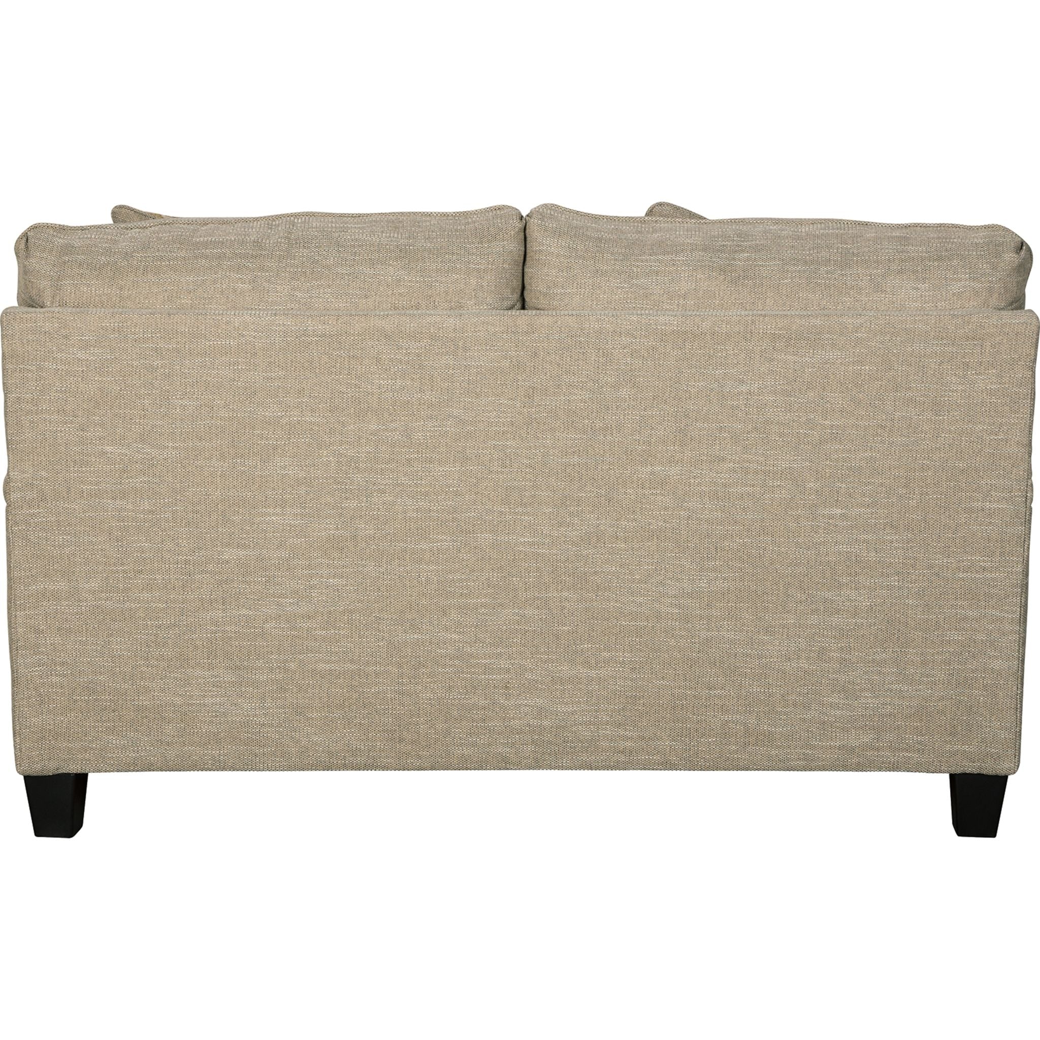 Almanza Loveseat in Wheat - Comfortable Two-Seater Sofa for Living Room, Lounge, or Office - Perfect for Small Spaces and Cozy Gatherings