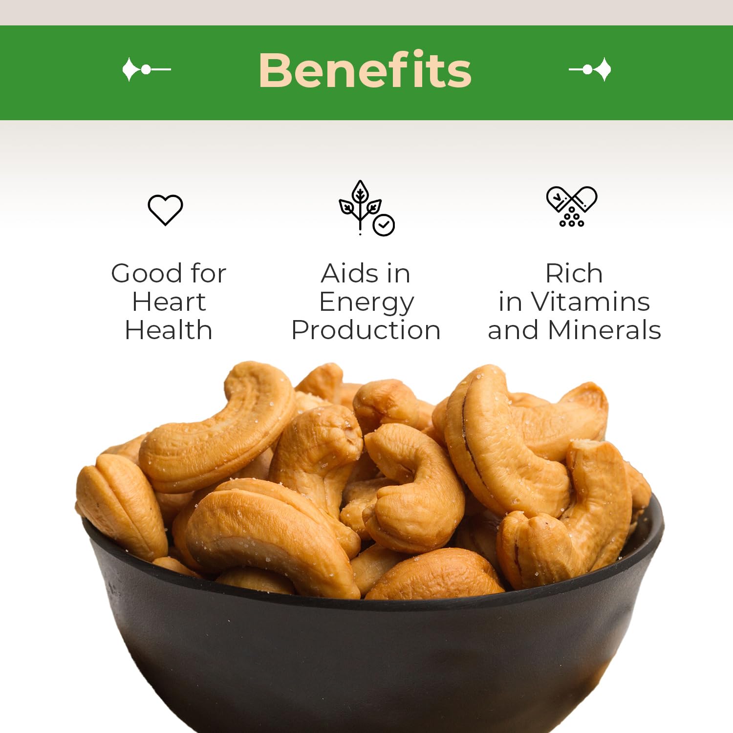 Sincerely Nuts – Roasted Unsalted Cashew Pieces | 3 lb Bulk Bag | Kosher Certified Vegan Snack | High Protein, Vitamins & Minerals | Perfect for Baking, Trail Mix & Healthy Snacking