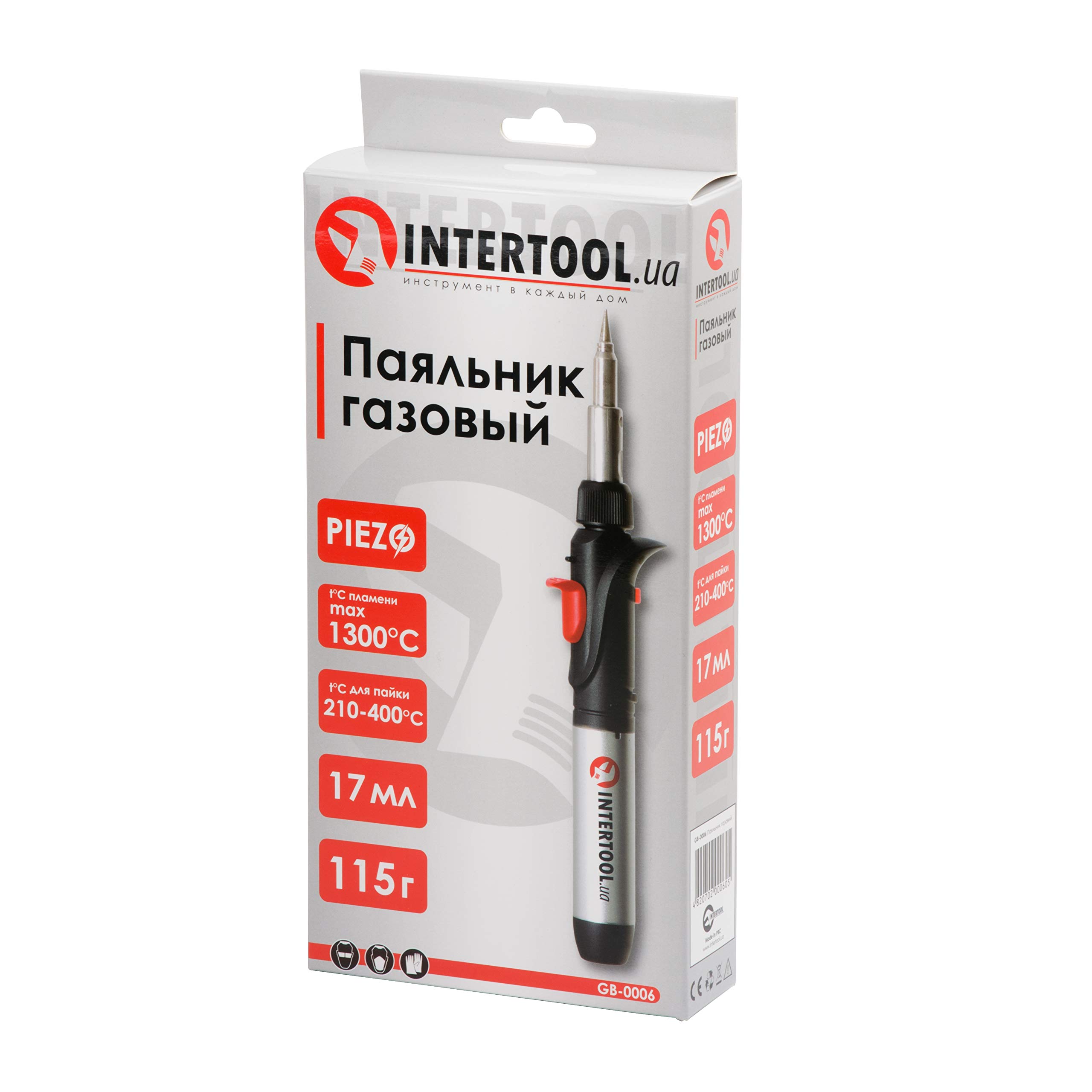 INTERTOOL GB-0006 Portable Gas Soldering Iron Kit with Carrying Case - Perfect for Electronics Repair, DIY Projects, and On-the-Go Soldering Needs