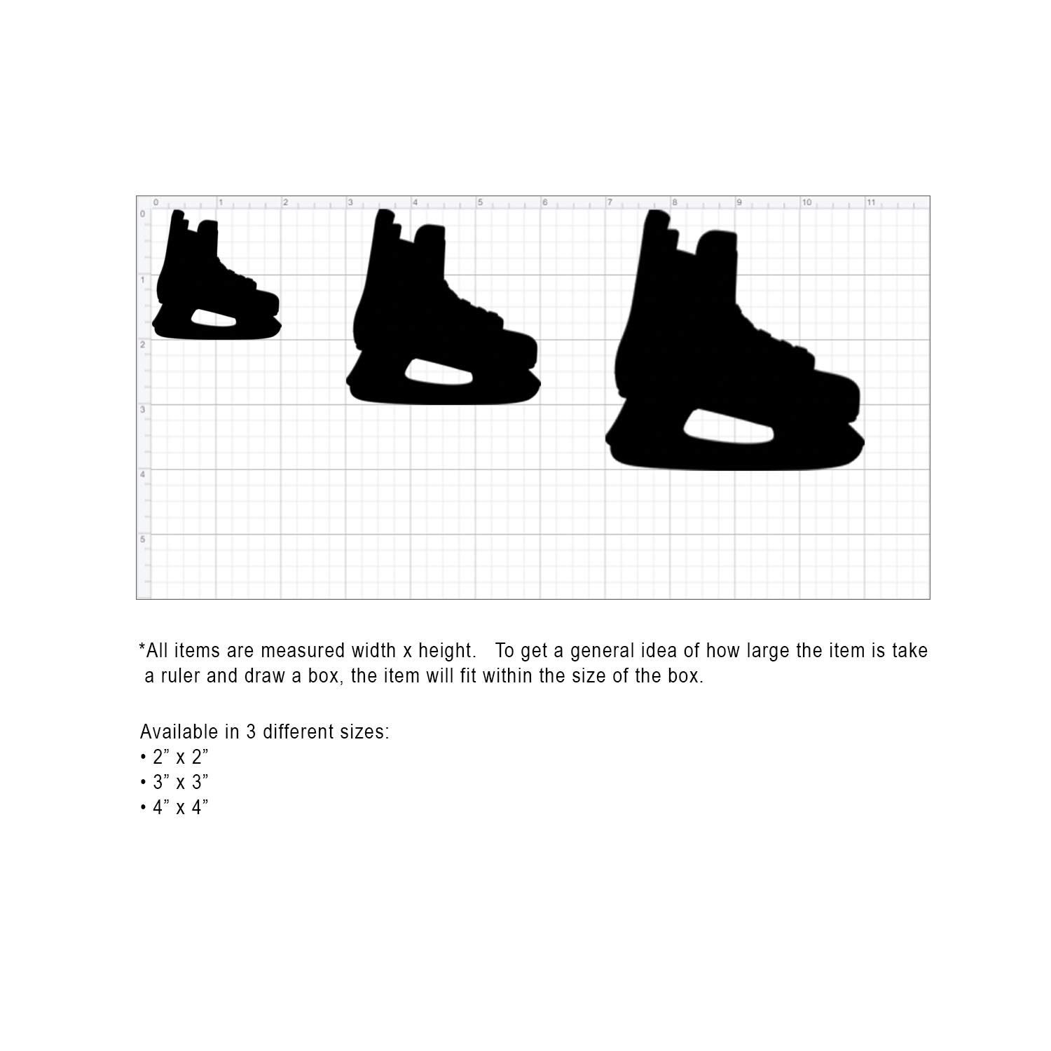 Hockey Skate Paper Cutouts - Sports Theme Party Decorations (25/50 Pcs, 3 Sizes) - Perfect for NHL Themed Birthday Parties, Locker Room Decor & Hockey Fan Gifts