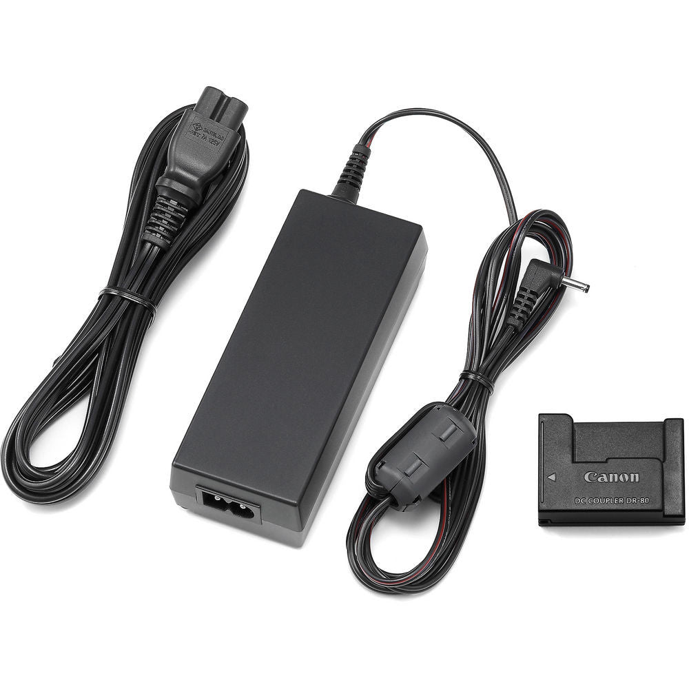 Canon ACK DC80 AC Adapter Kit - Power Supply & Charger for Canon Cameras - Perfect for Travel, Studio & Outdoor Photography