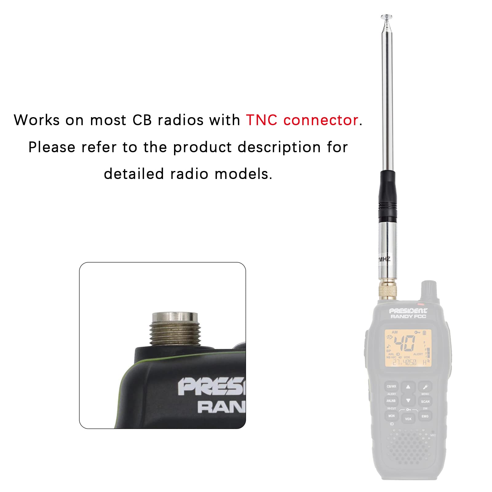 President Randy CB Radio Antenna - 27MHz 51