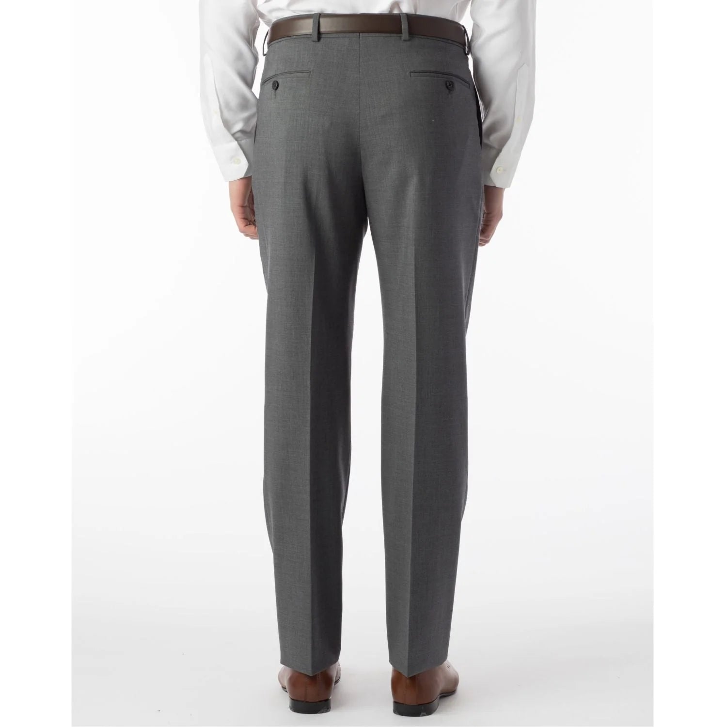 BALLIN Mid Grey Solid Travel Twill Dress - Lightweight Wrinkle-Resistant for Business Trips & Casual Outings