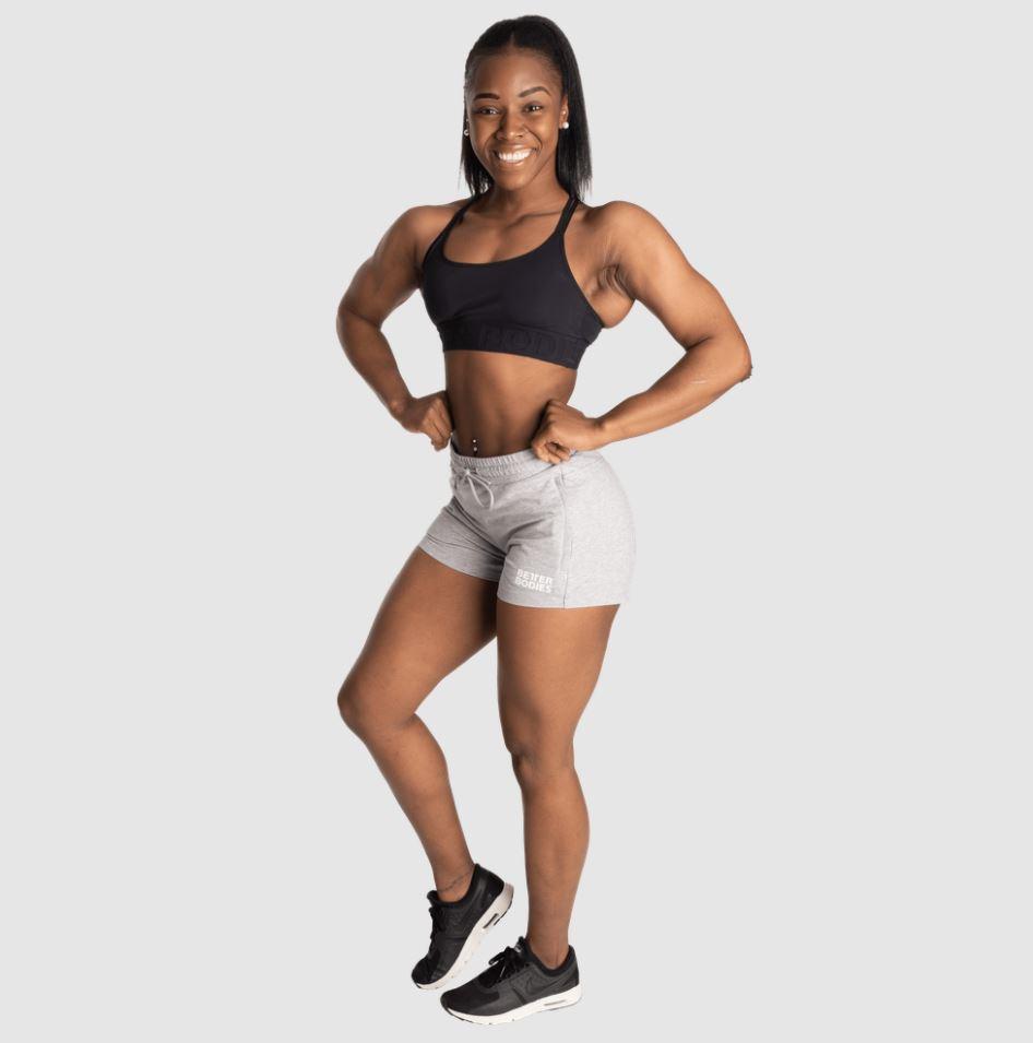 Better Bodies Empire Sweatshorts for Men - Light Grey Athletic Shorts with Pockets | Gym Workout, Running, Lounge & Casual Wear